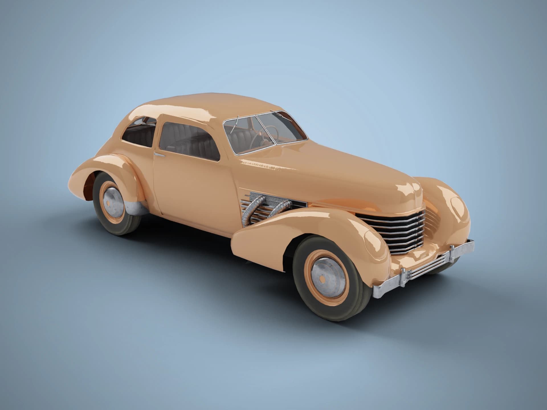 1936 Cord 812 Classic Sedan 3D Model