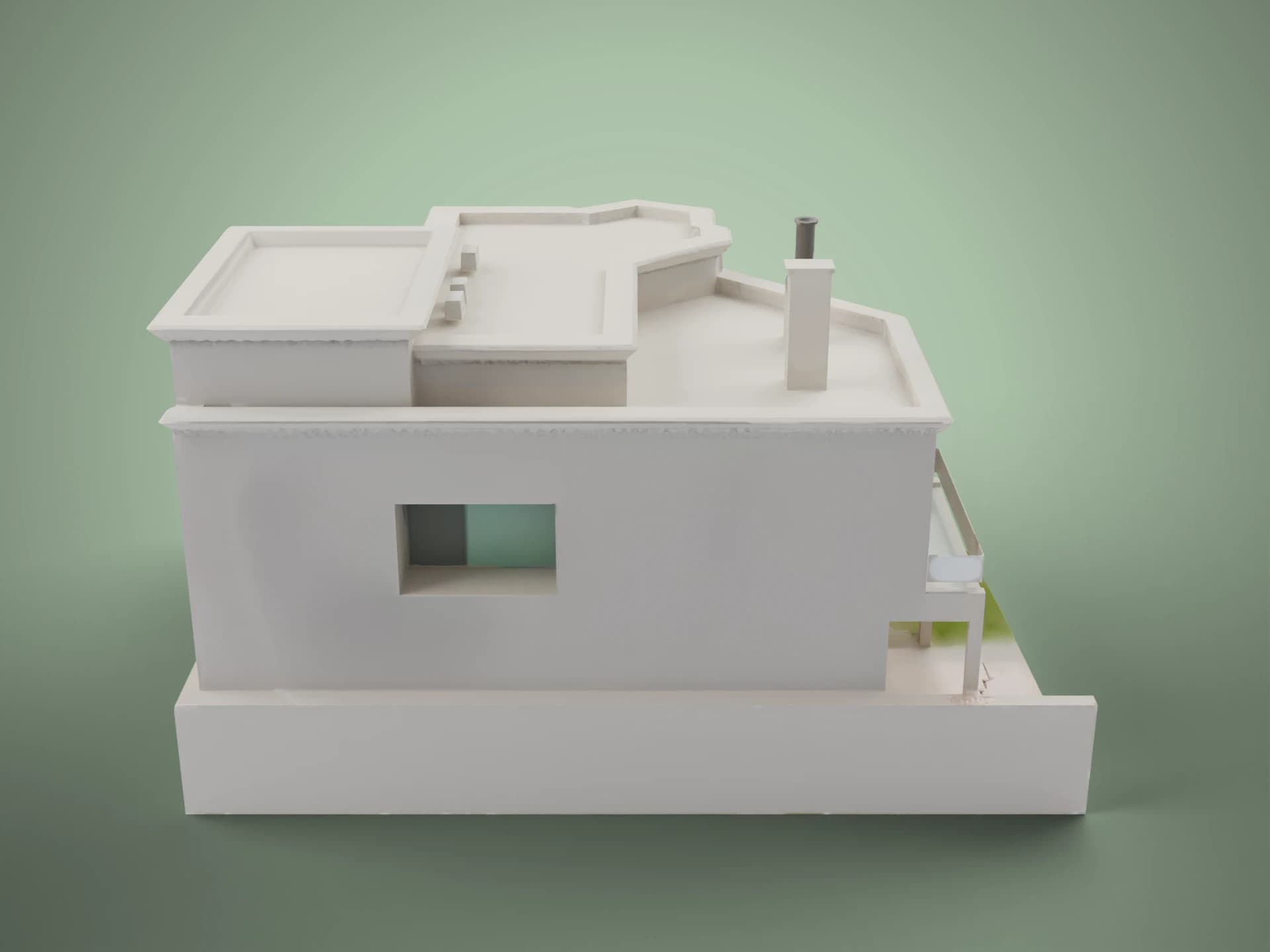 Modern Coastal Family House 3D Model