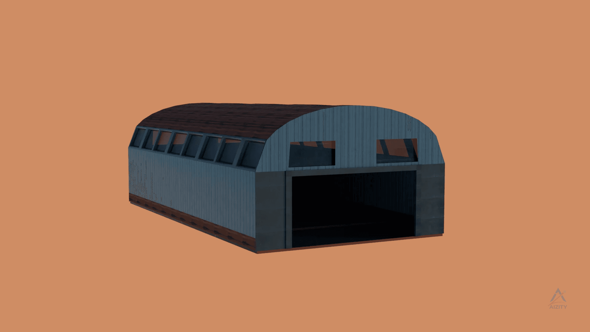 Aircraft Hangar 3D Model