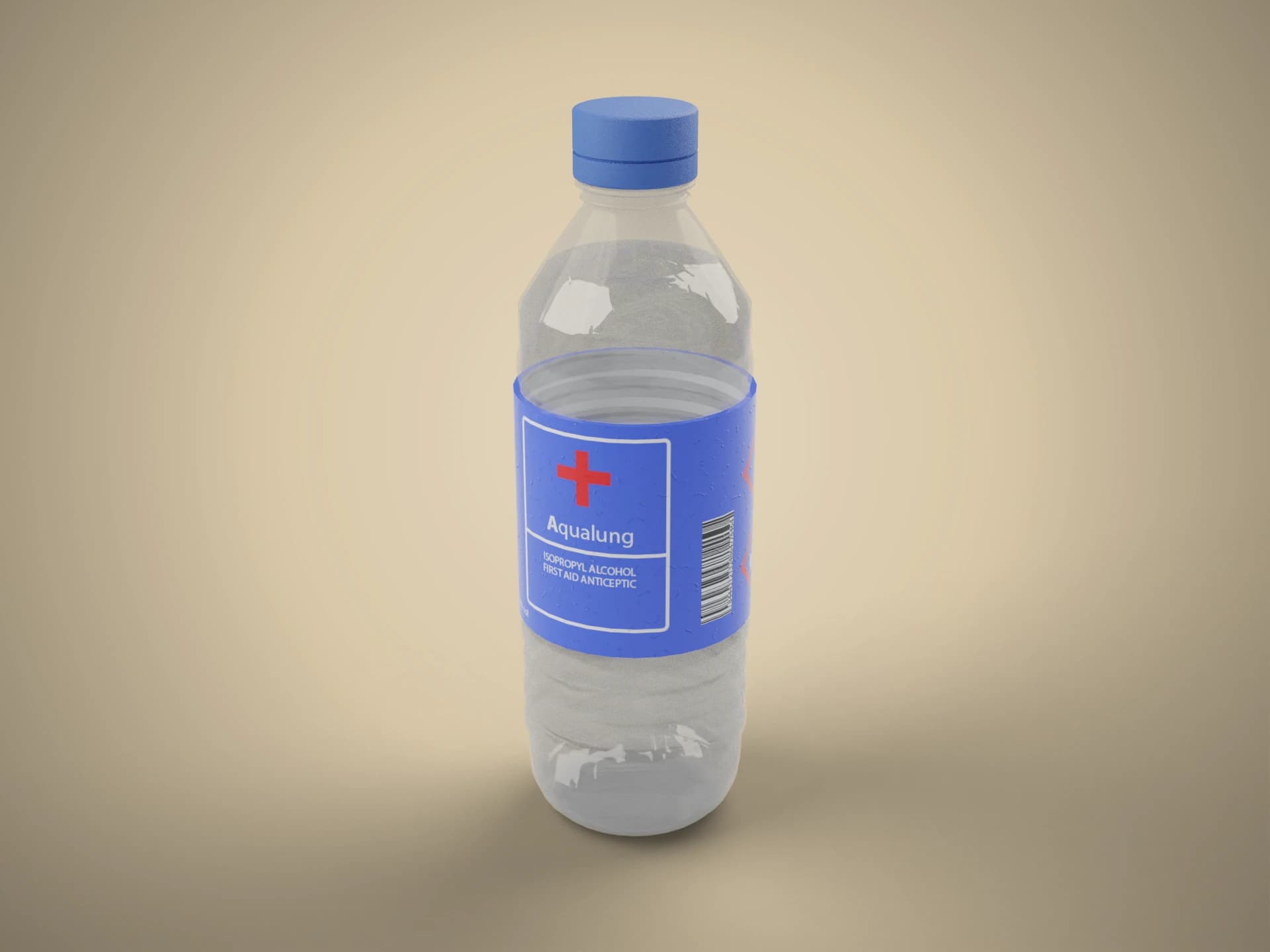Isopropyl Alcohol Bottle 3D Model