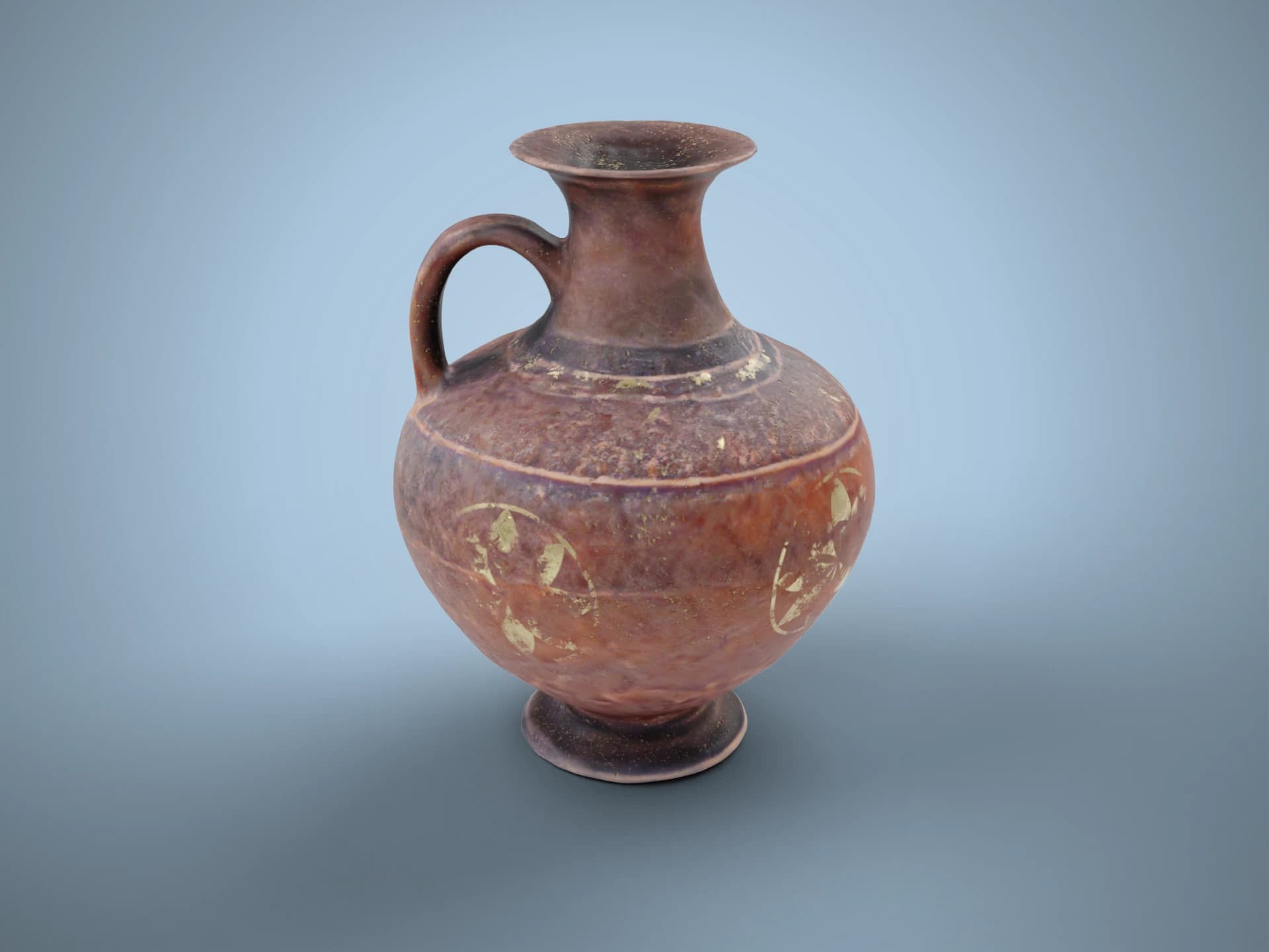 Weathered Ancient Clay Amphora 3D Model