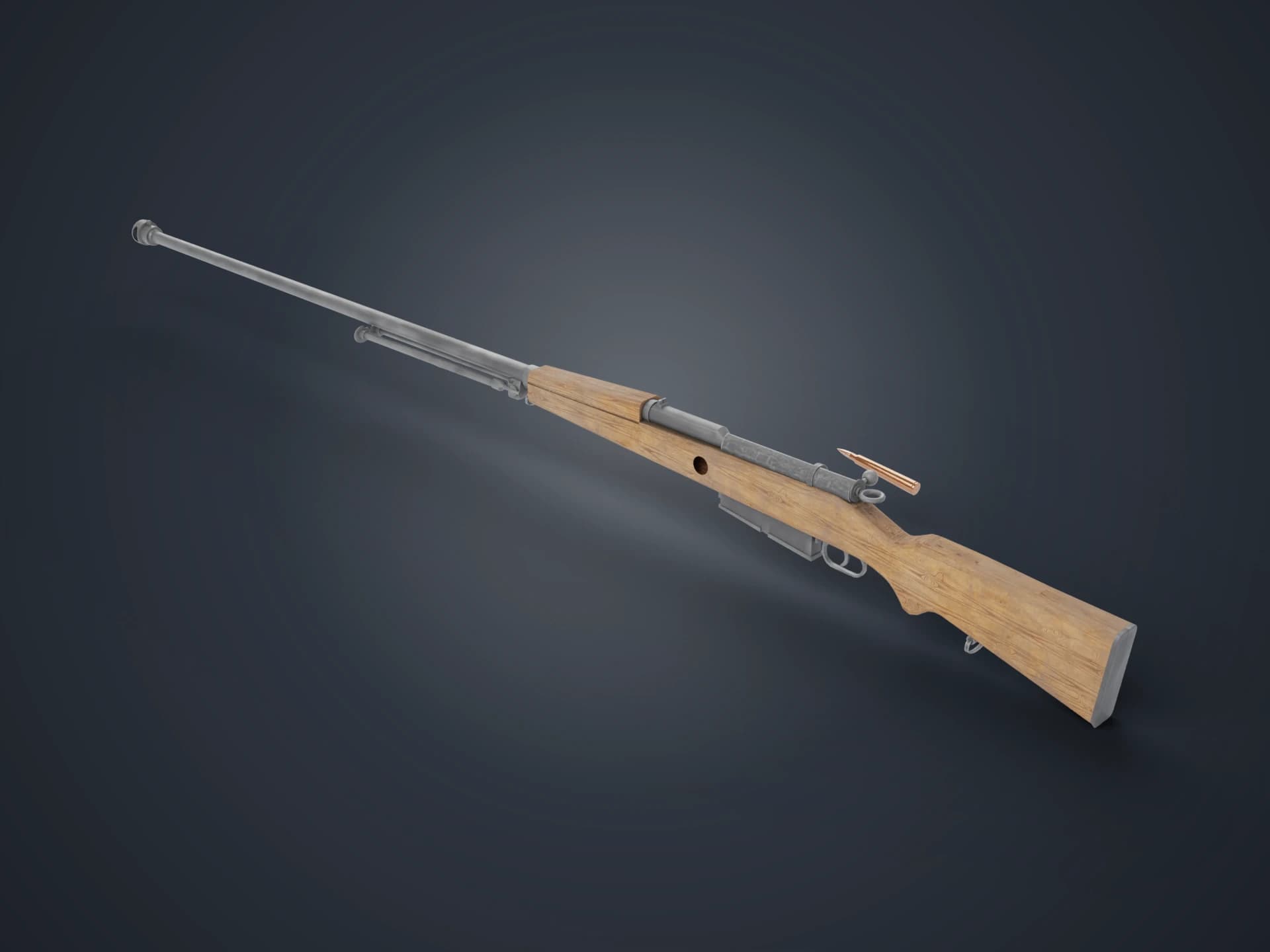 Wz. 35 Polish Anti-Tank Rifle 3D Model