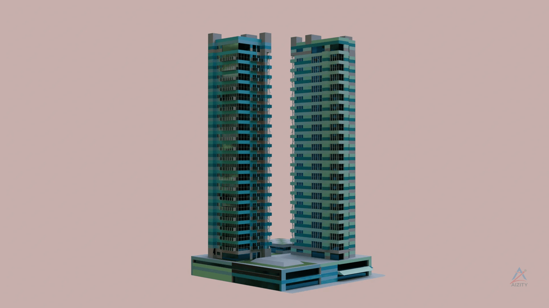 Architectural High-Rise Concept – 3D Model