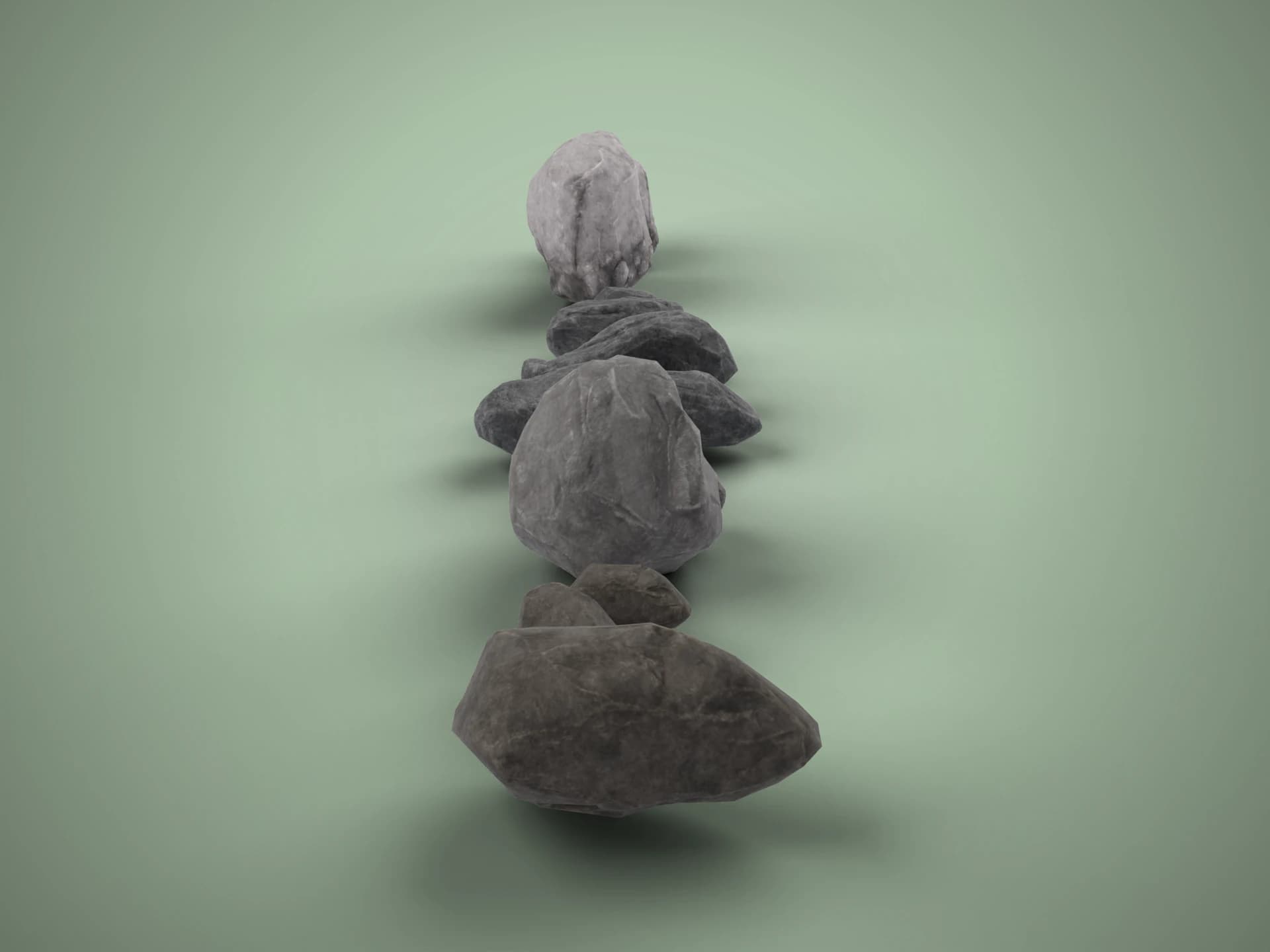Assorted Rocks and Stones Pack 3D Model