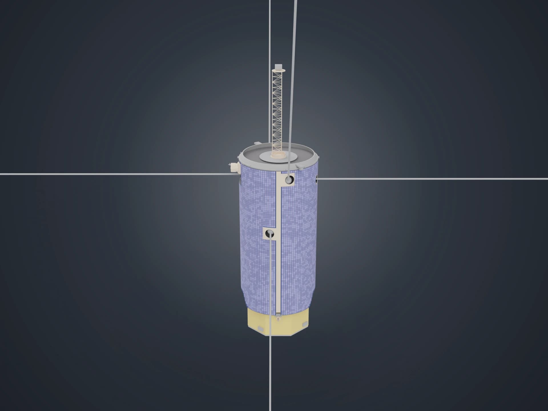 Atmosphere-Space Transition Region Explorer (ASTRE) 3D Model
