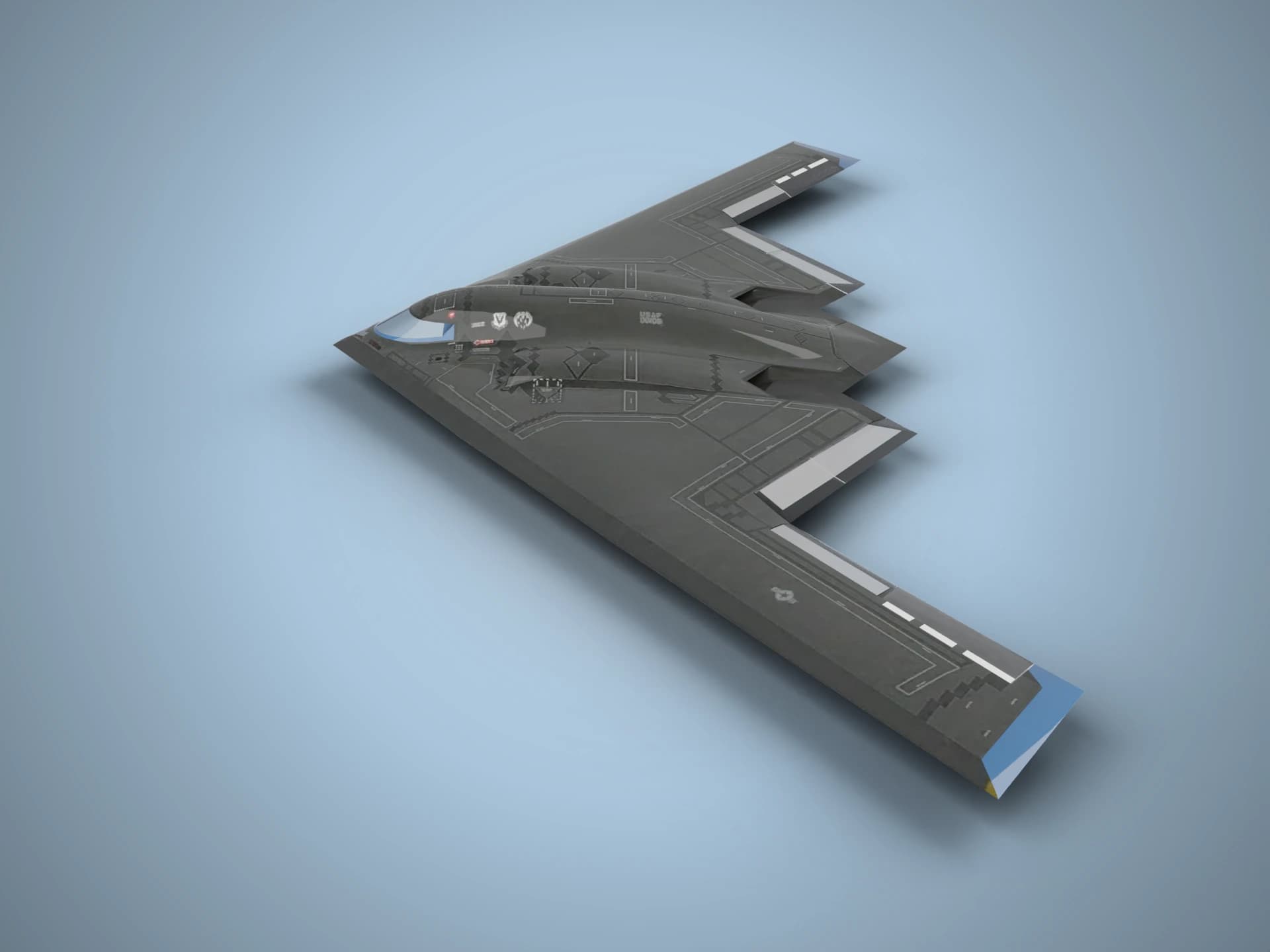 B-2 Spirit Stealth Bomber 3D Model