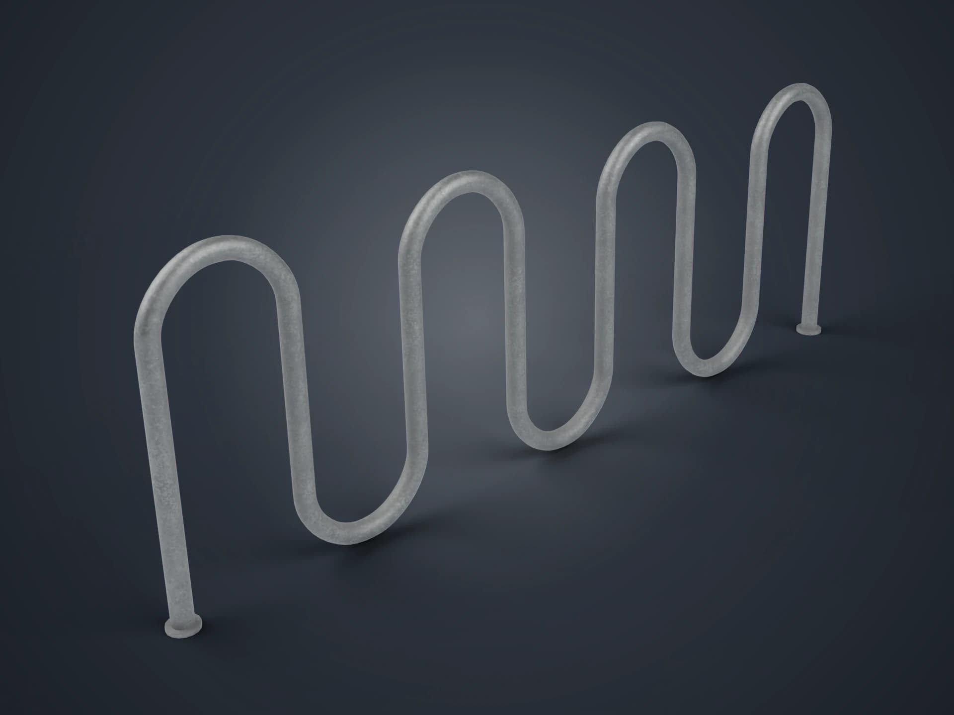 Wave Bike Rack 3D Model