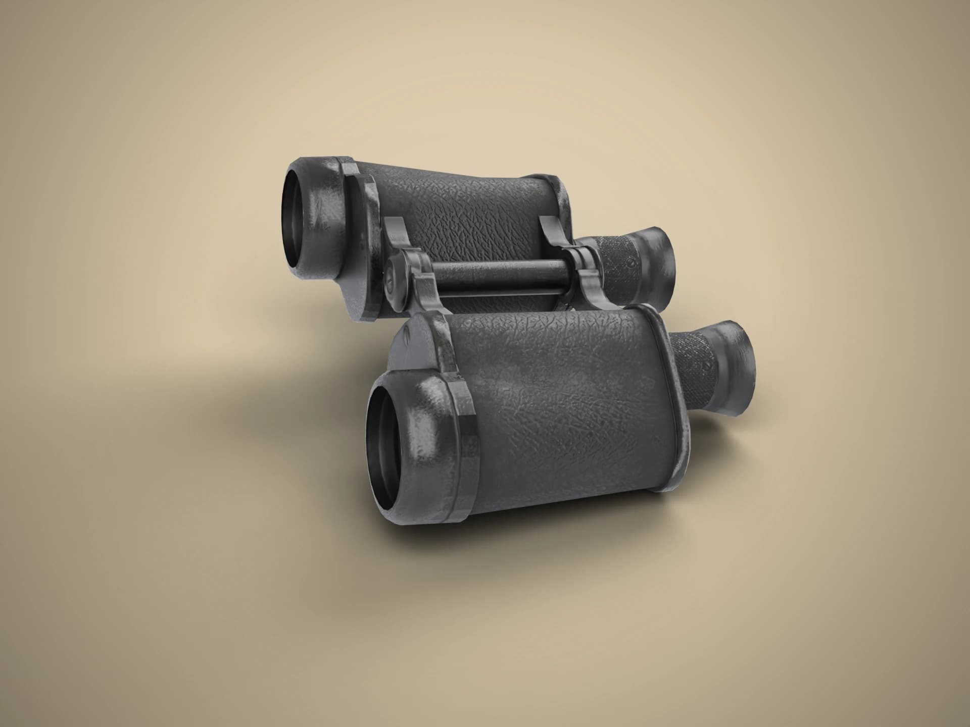 Old Military Binoculars 3D Model