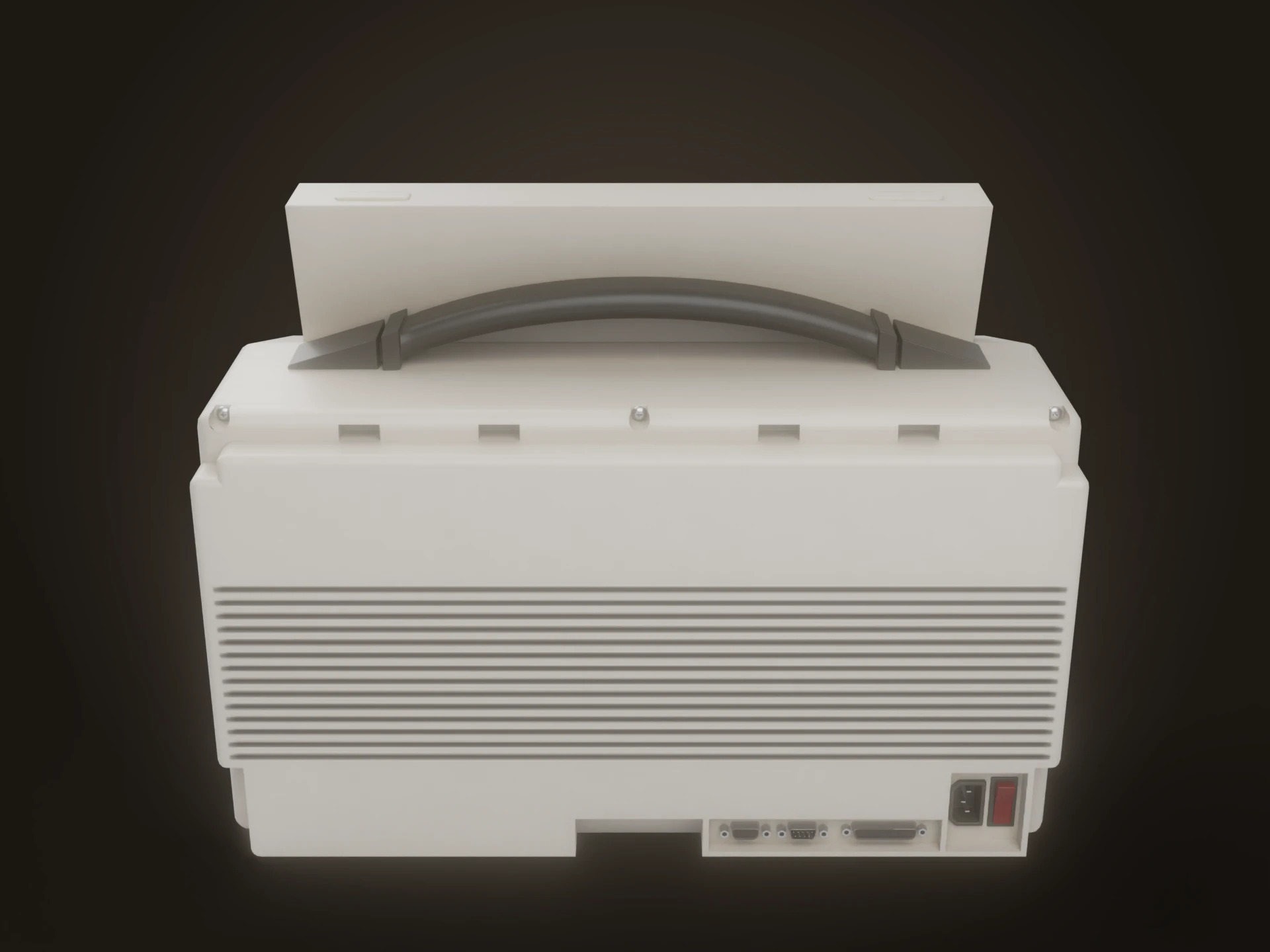 Retro Portable Computer BM86 3D Model