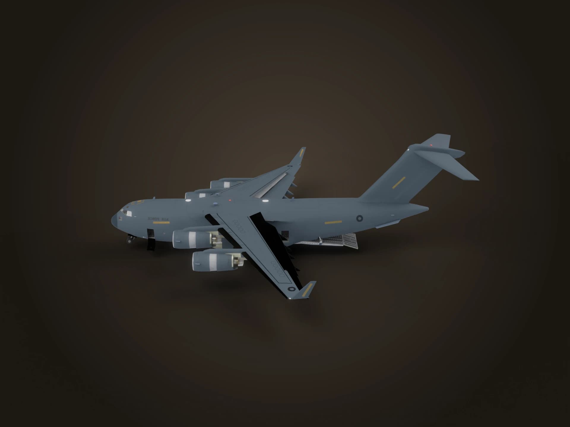 C-17 Globemaster III Cargo Aircraft 3D Model