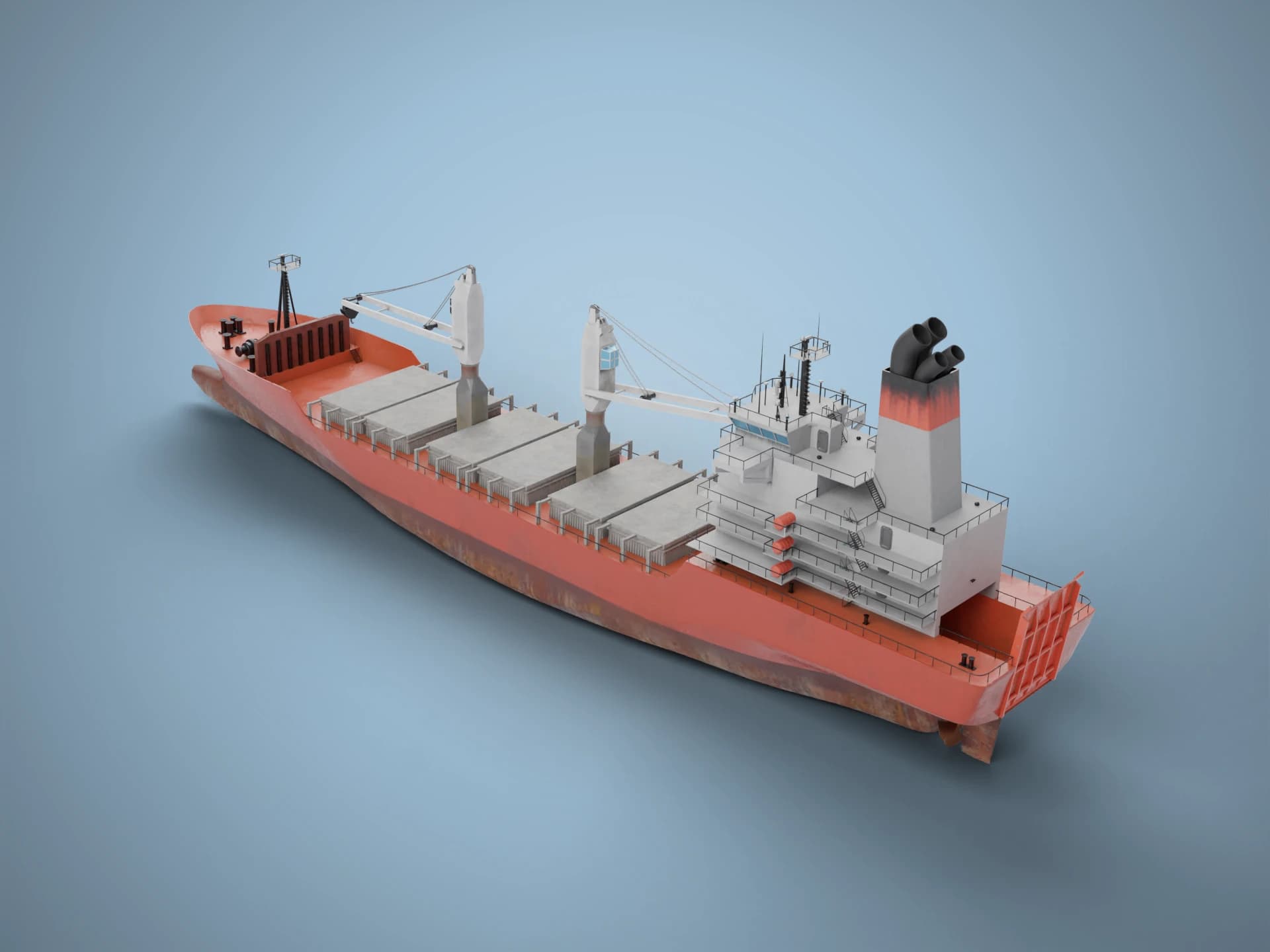 General Cargo Ship 3D Model