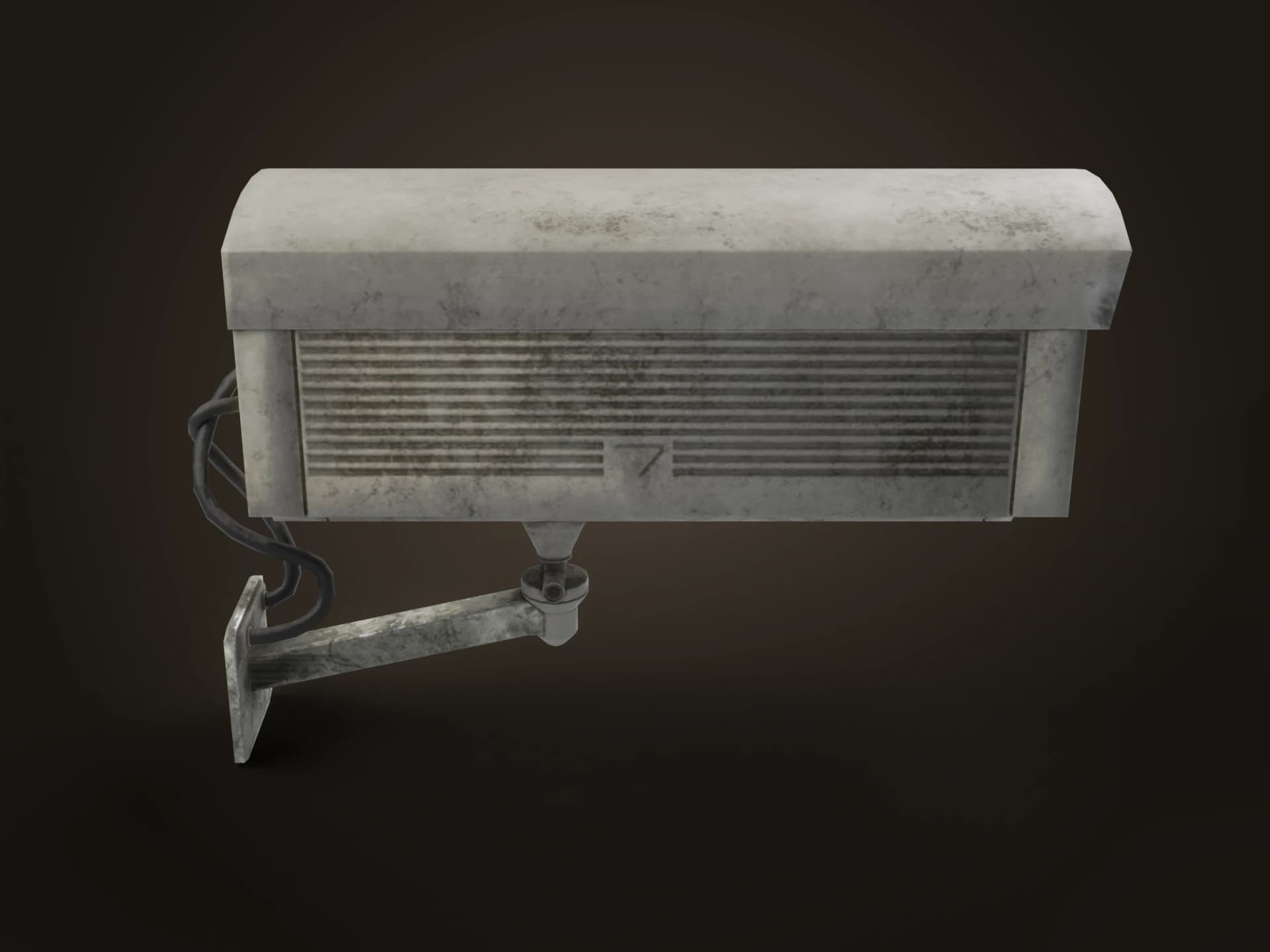 Weathered CCTV Security Camera 3D Model