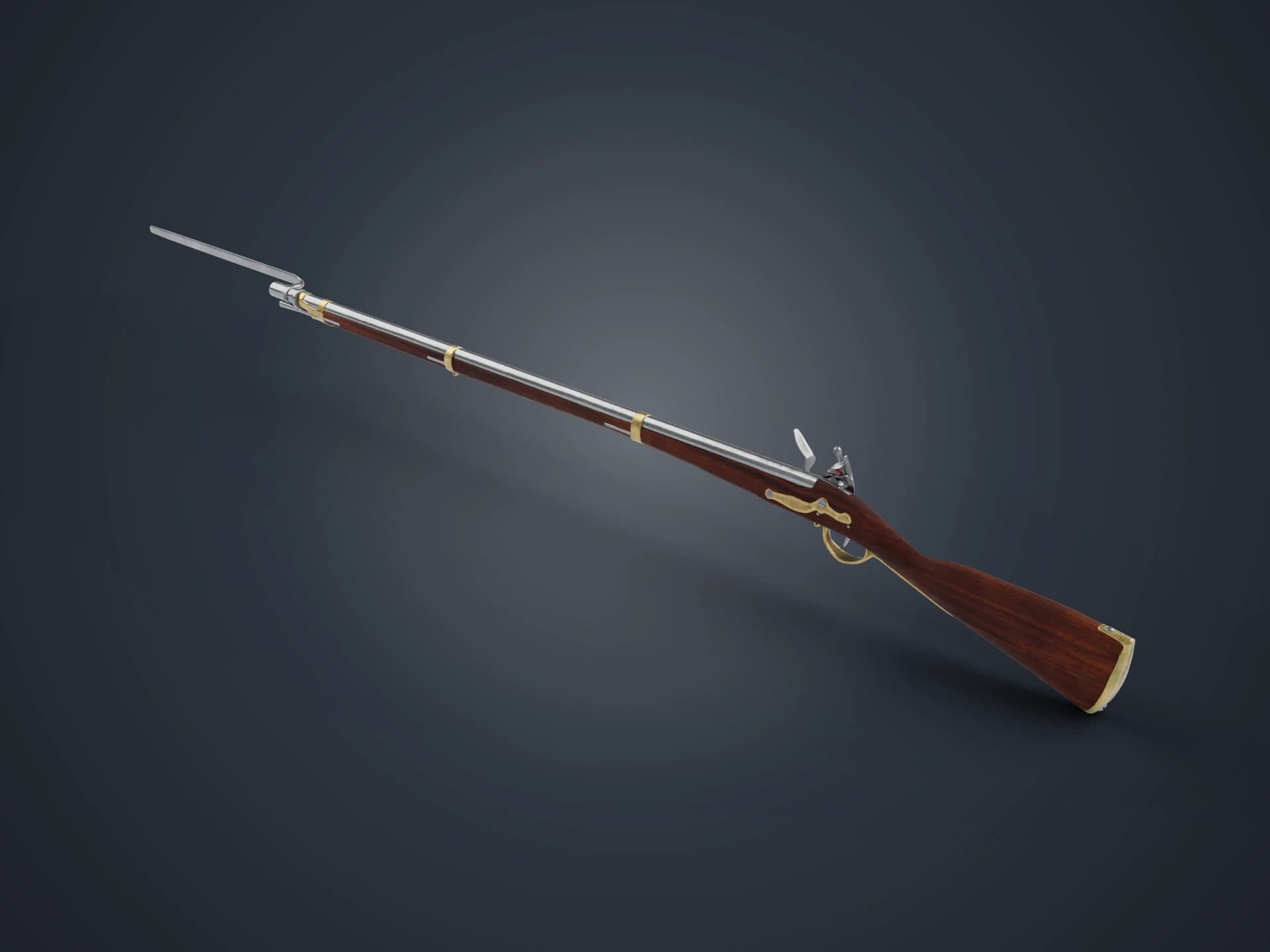 Charleville 1777 Musket 3D Model