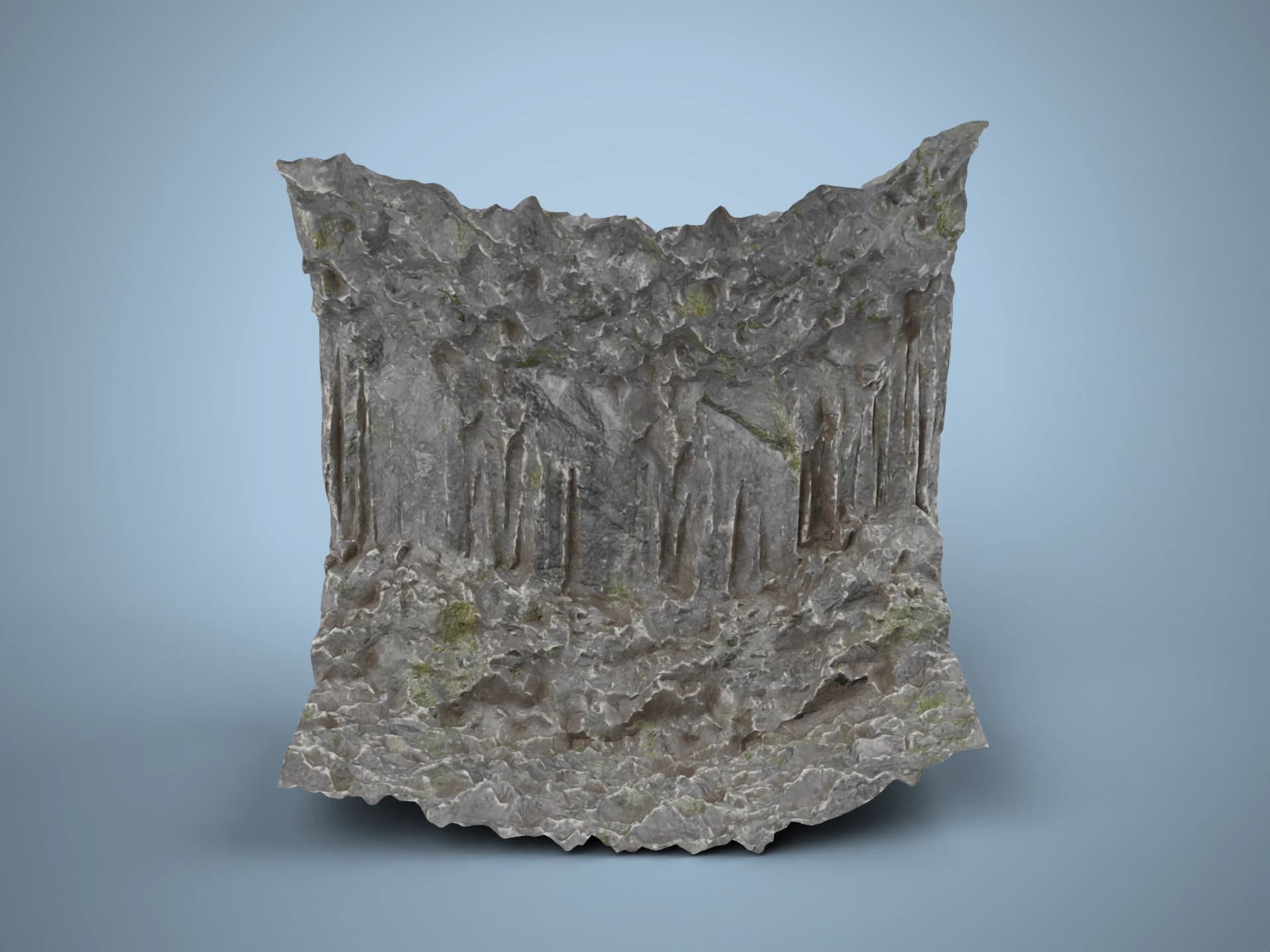 Rocky Cliff Wall 3D Model