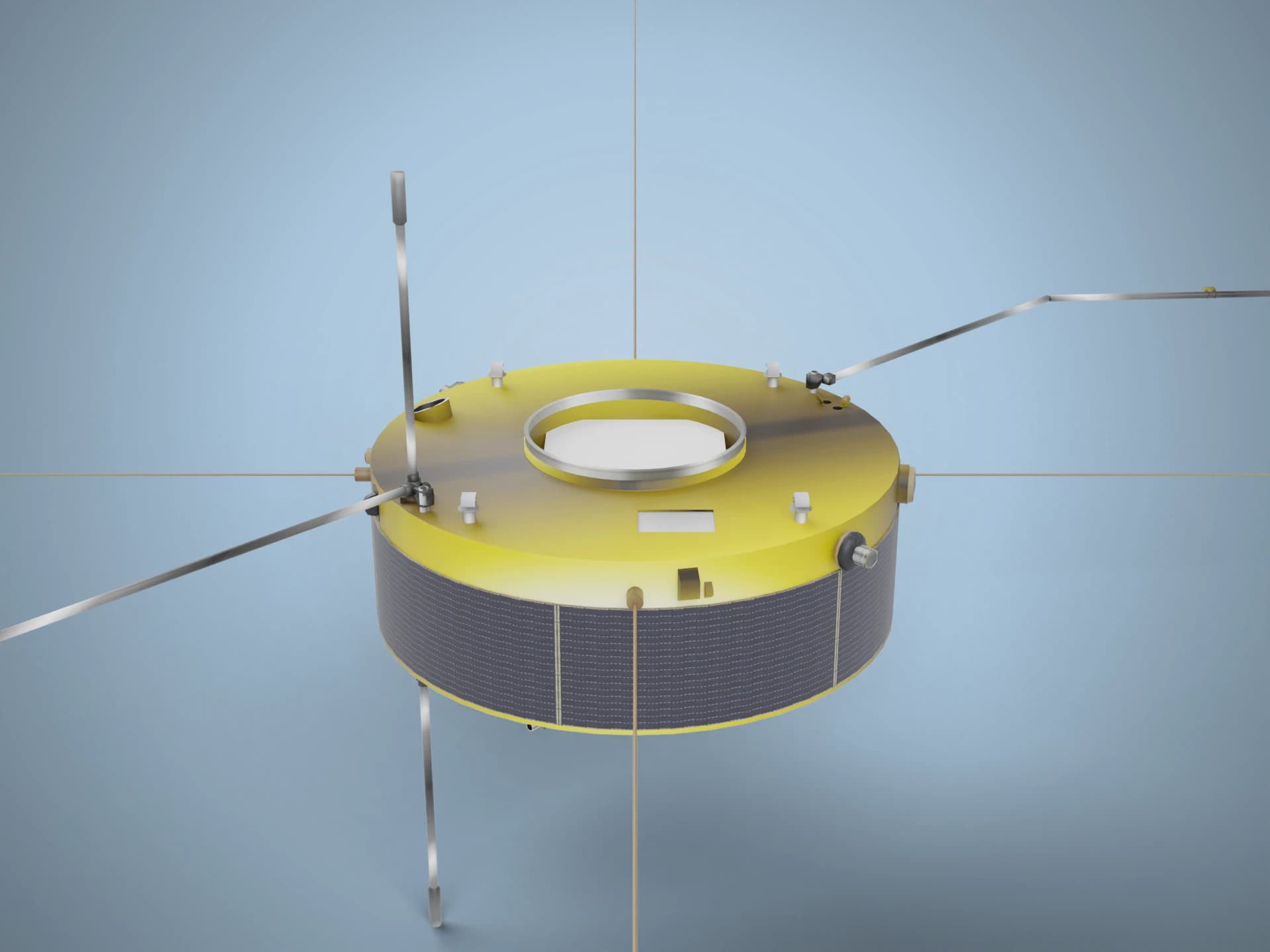 Cluster II Magnetosphere Spacecraft 3D Model