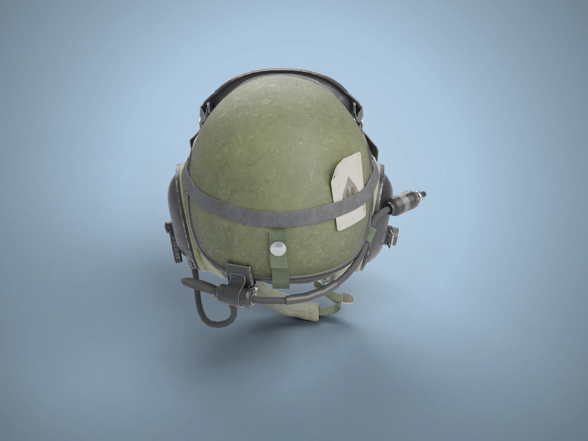 Vietnam-Era Tank Crew (CVC) Helmet 3D Model
