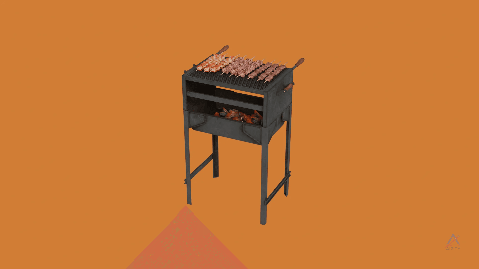 Commercial Brazilian Street Food 3D Model