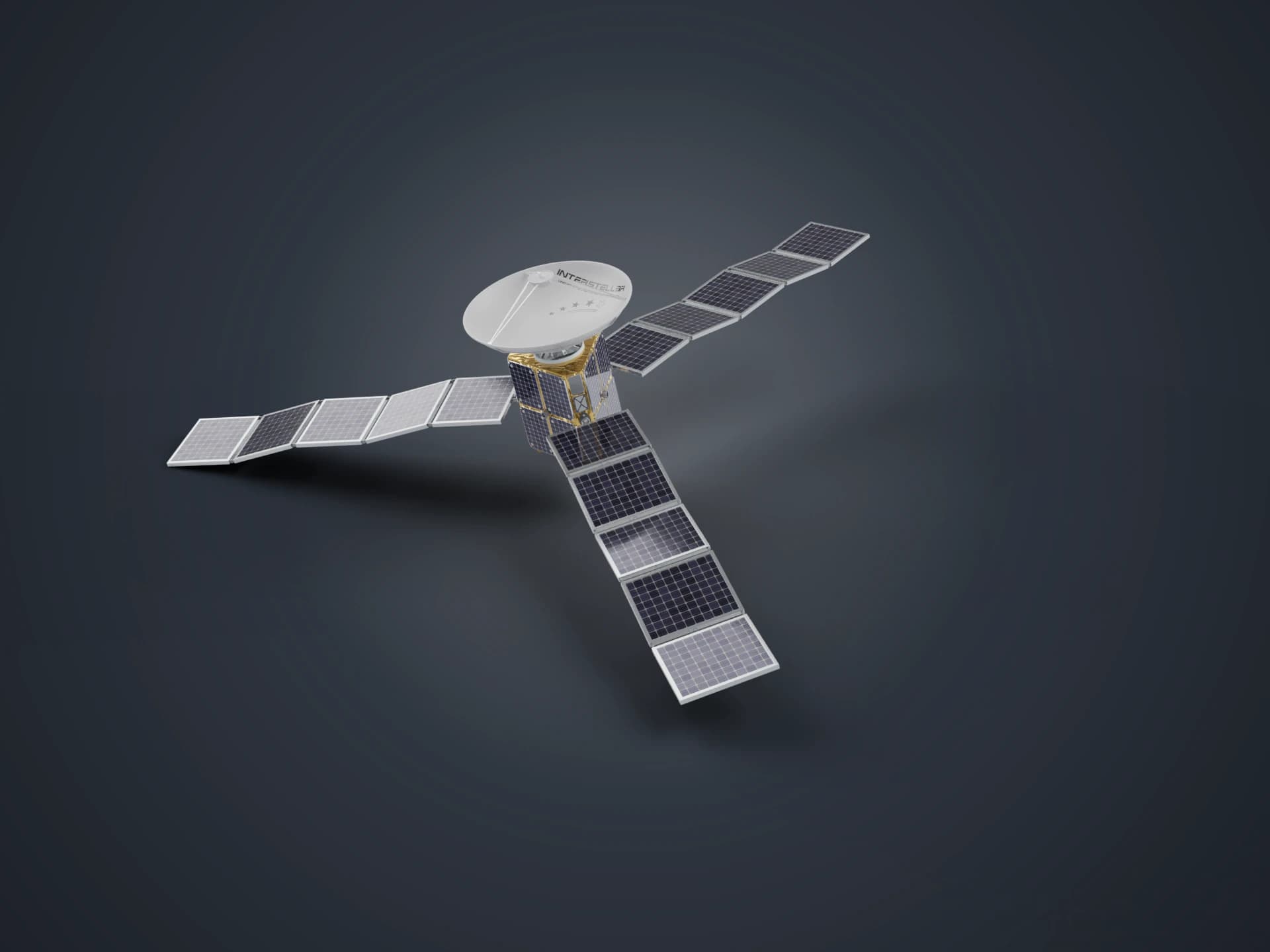 Communications Satellite 3D Model