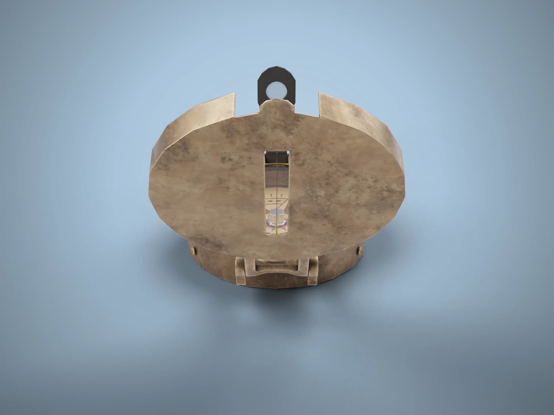 Worn Lensatic Compass 3D Model