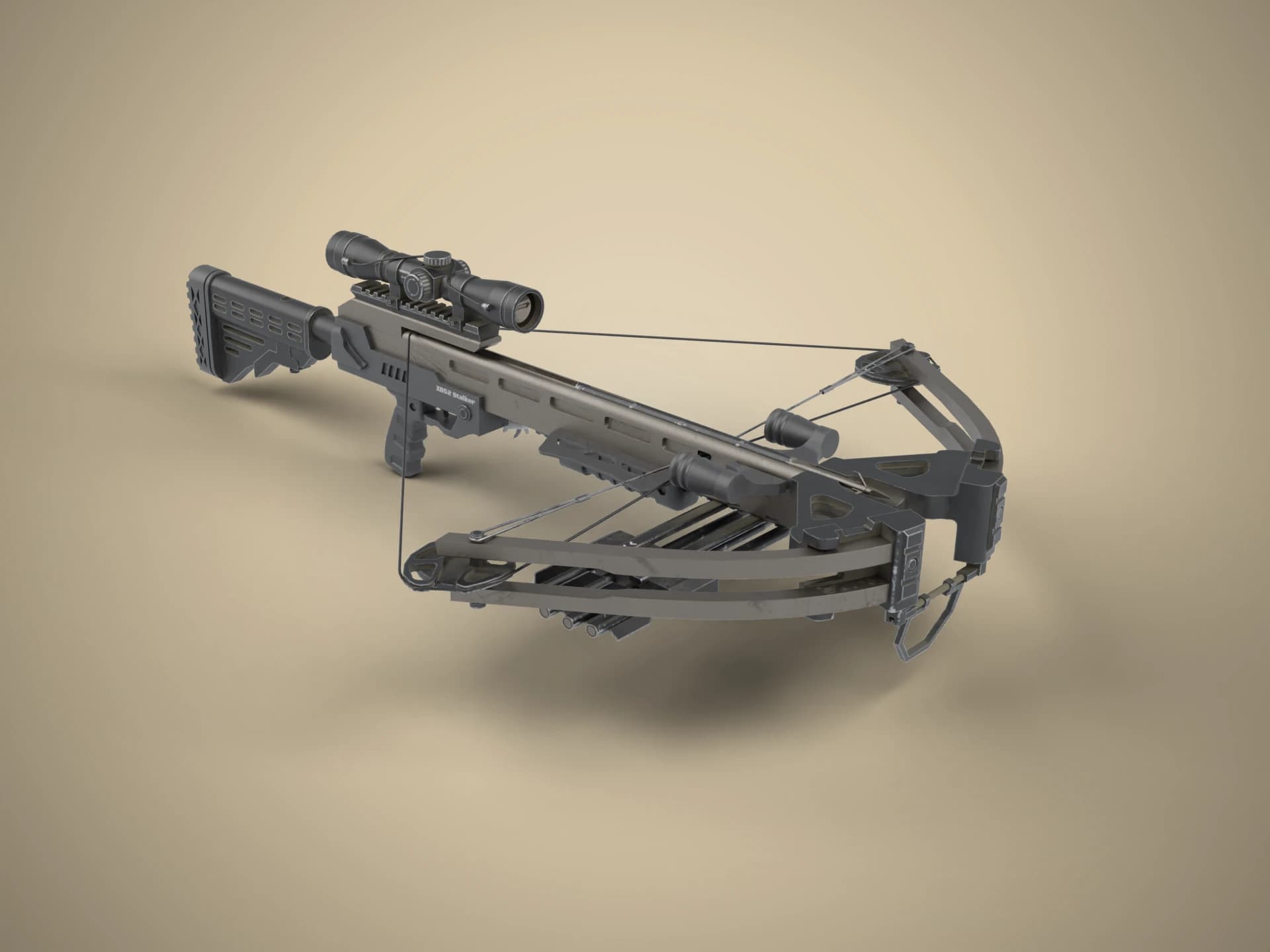 Modern Hunting Crossbow 3D Model