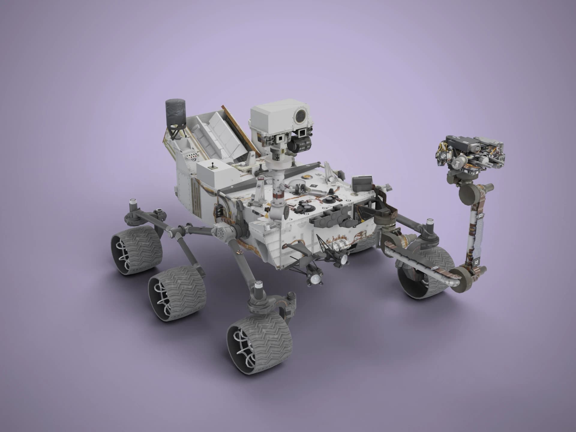 Curiosity Mars Rover 3D Model