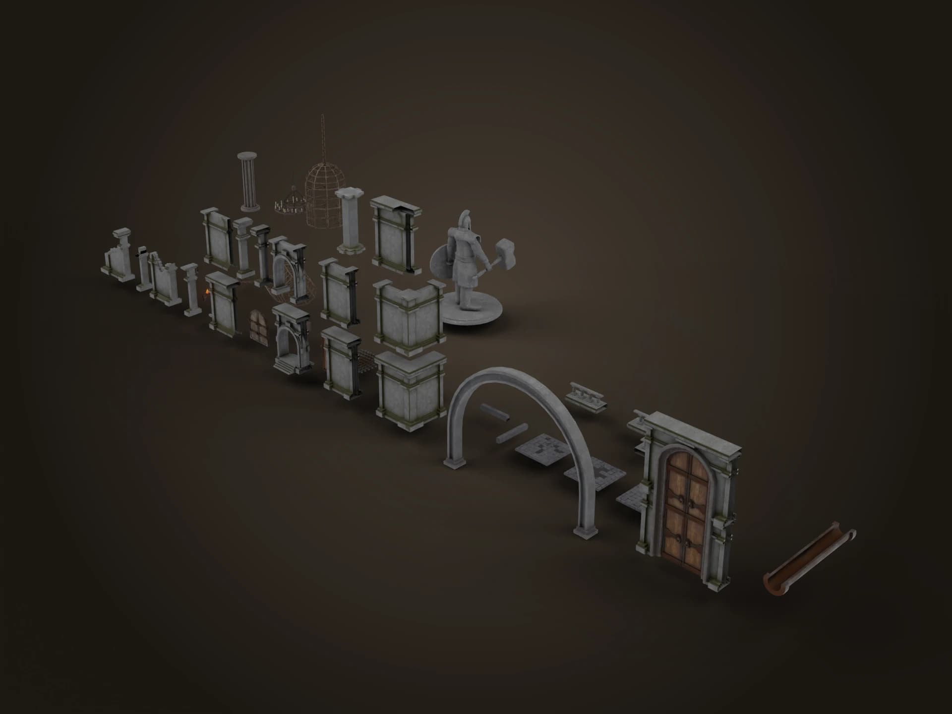 Dungeon Essential Kit 3D Model