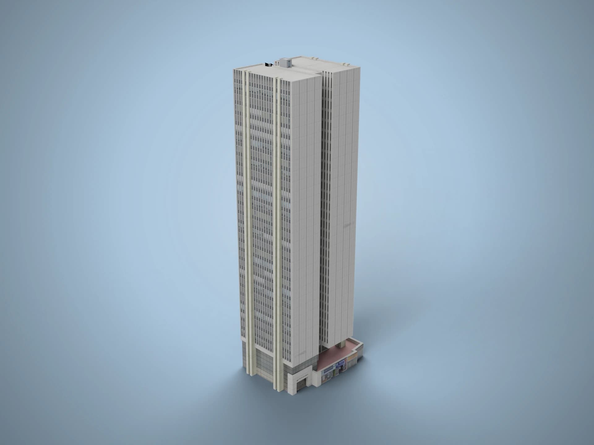 Torre Corficolombiana Office Tower 3D Model