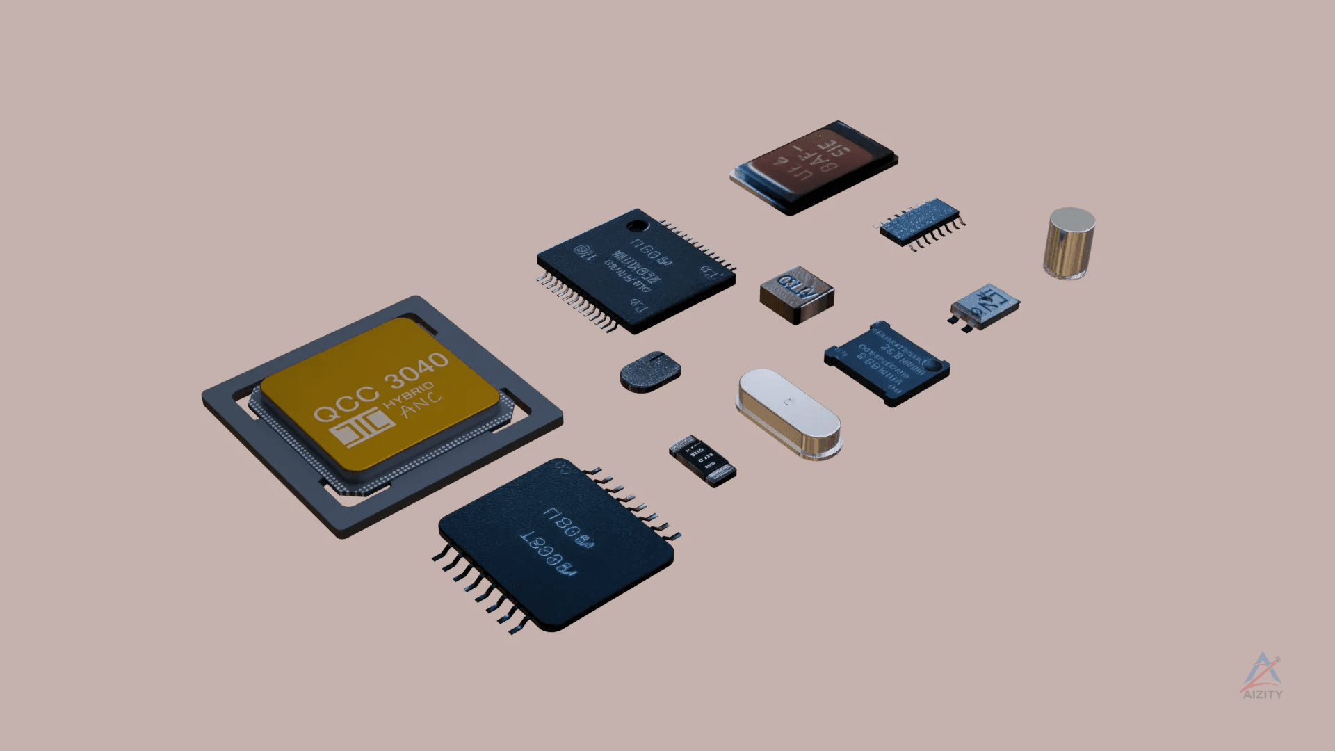 Electronic Chips 3D Model Pack