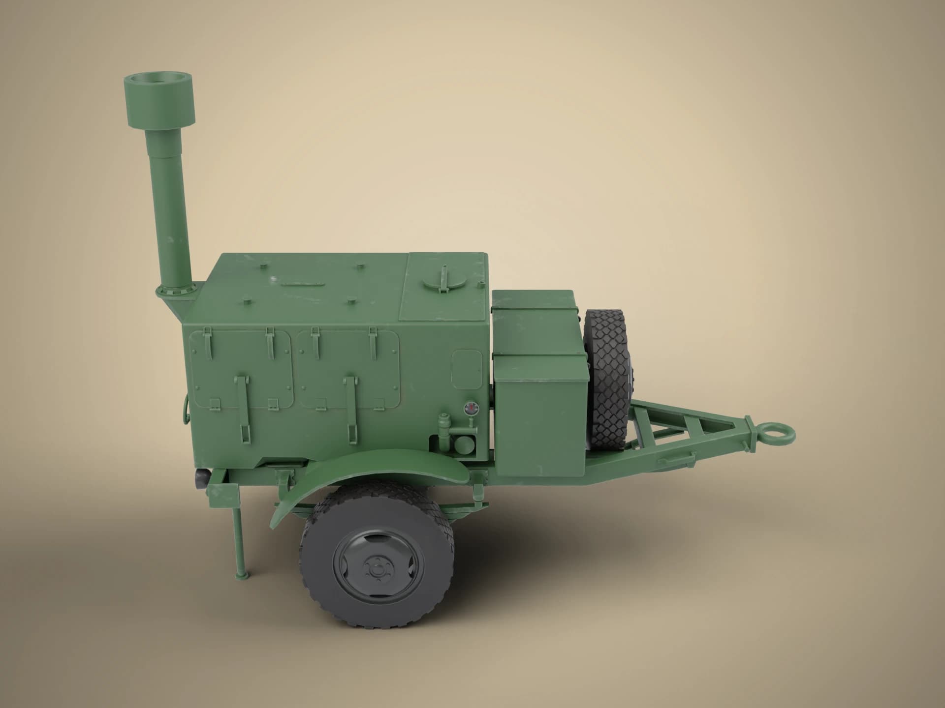 KP-125 Military Field Kitchen 3D Model
