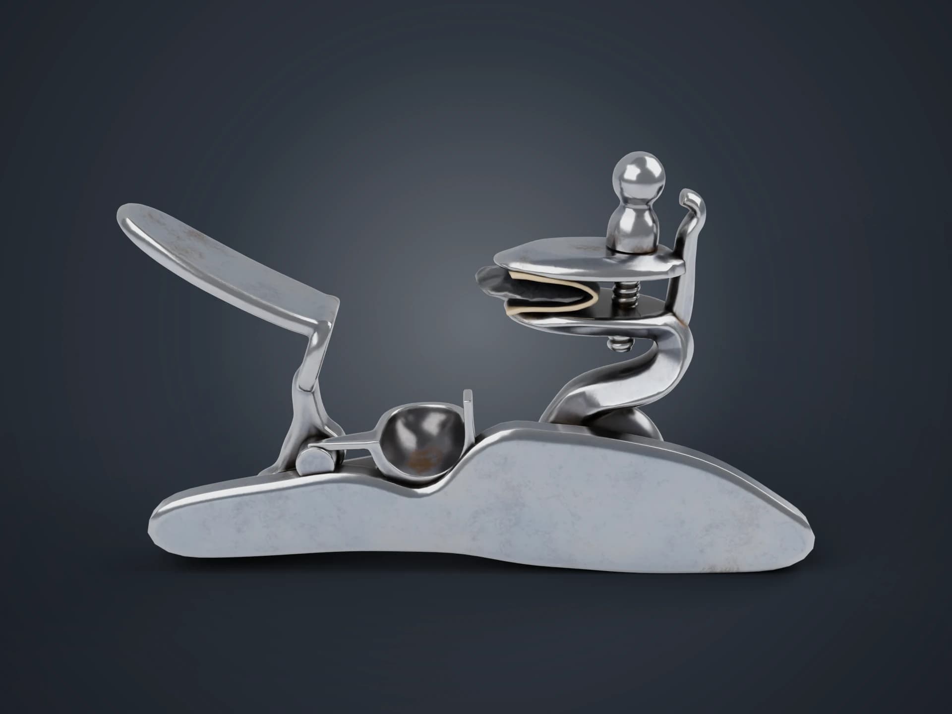 Flintlock Firing Mechanism 3D Model