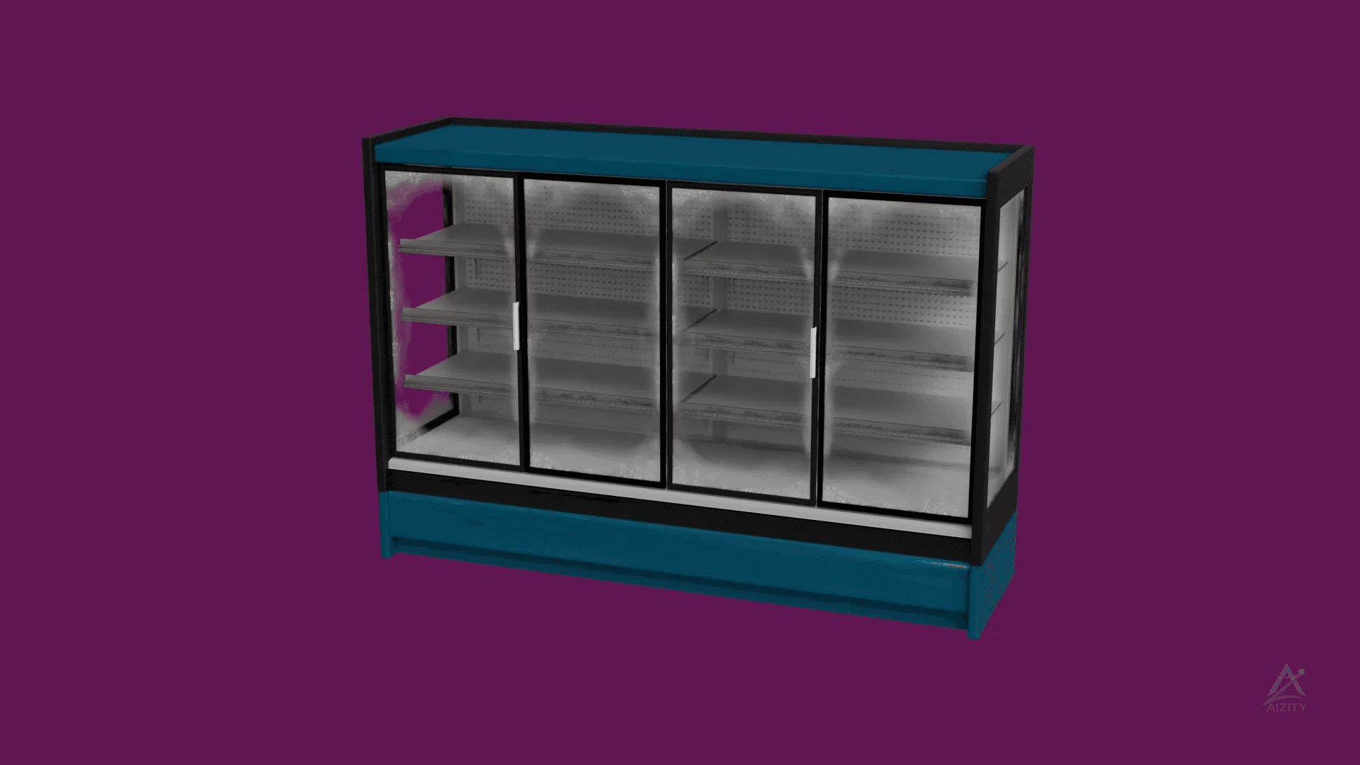 Food Shop Showcase 3D Model