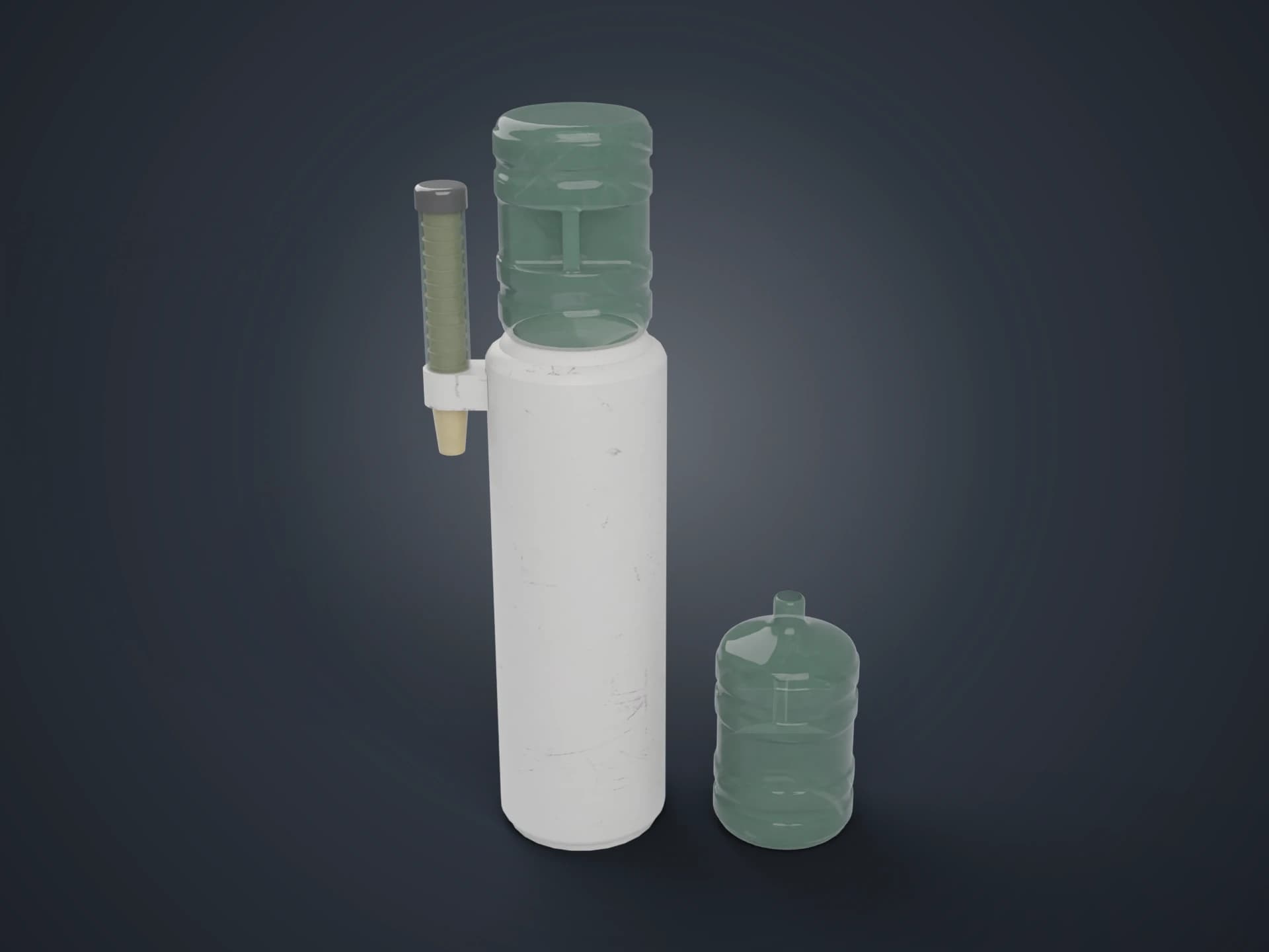Freestanding Water Cooler 3D Model