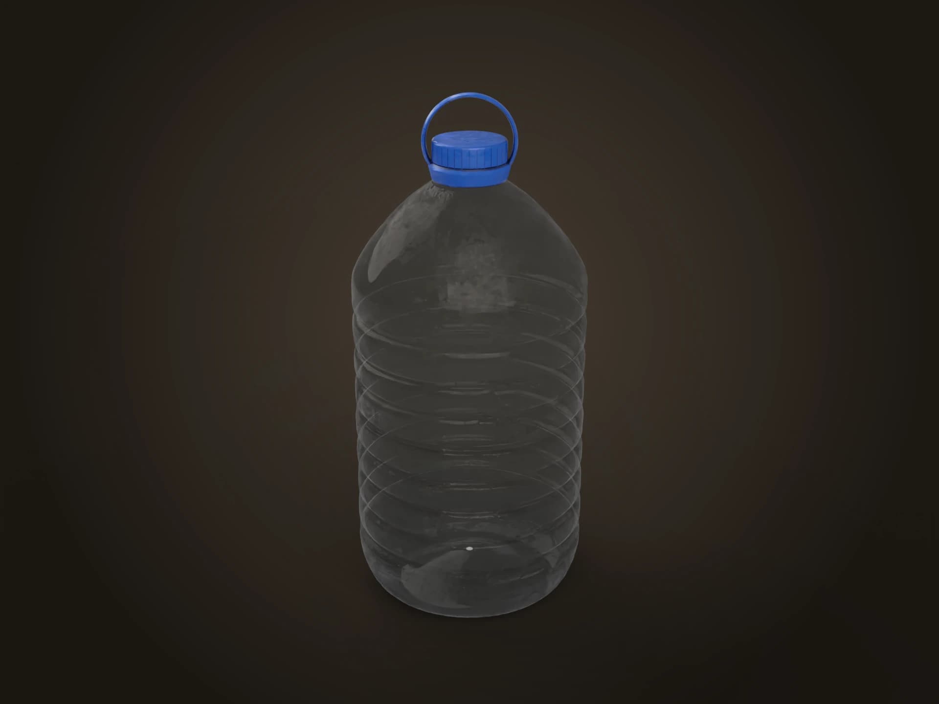 Empty Plastic Water Bottle with Handle 3D Model