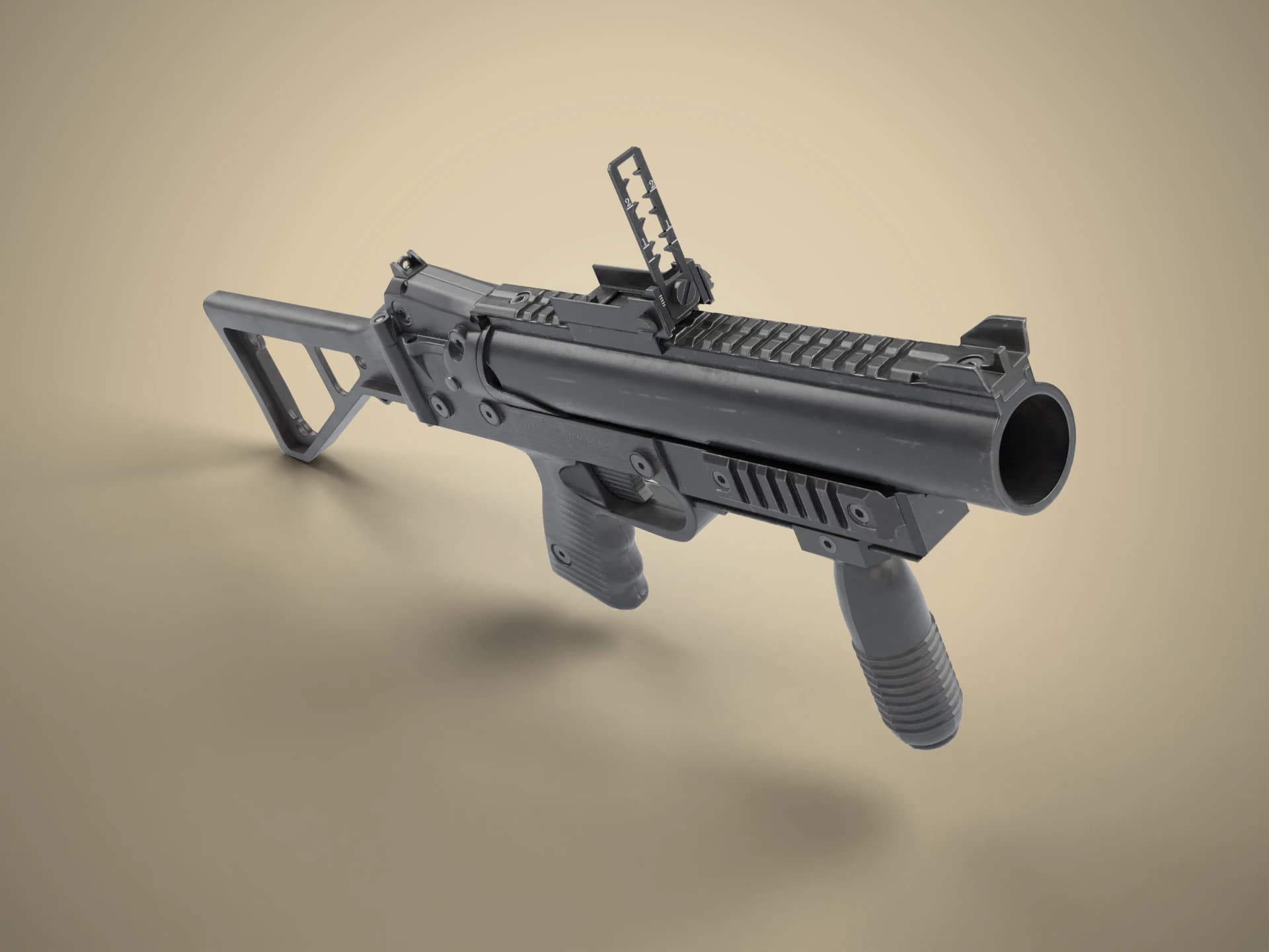 Compact Grenade Launcher 3D Model