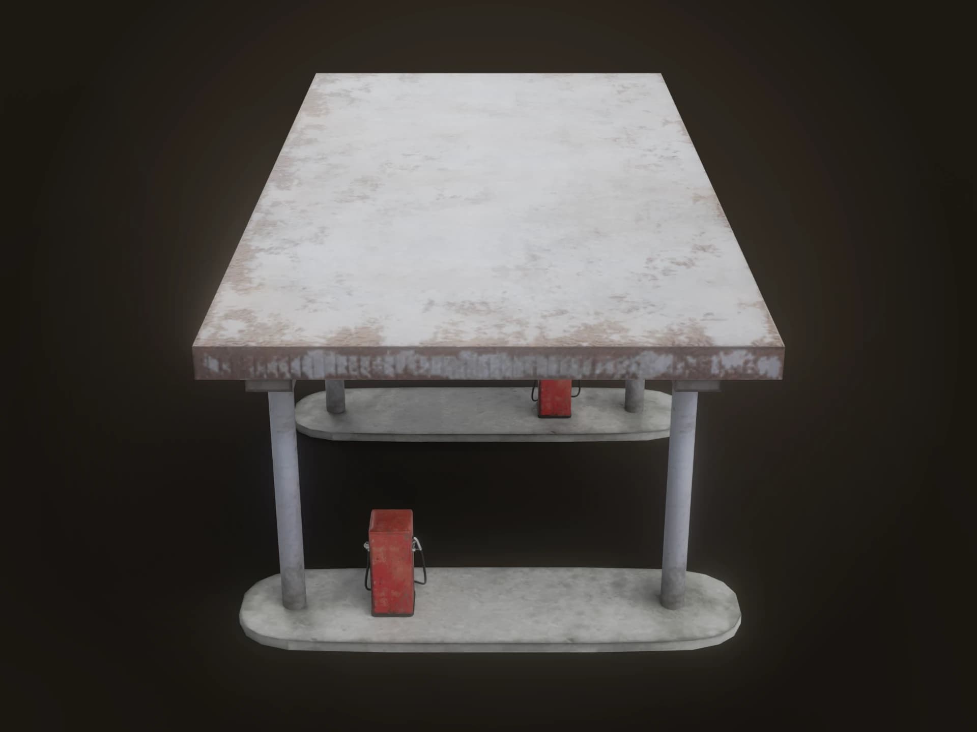 Soviet Era Petrol Station 3D Model