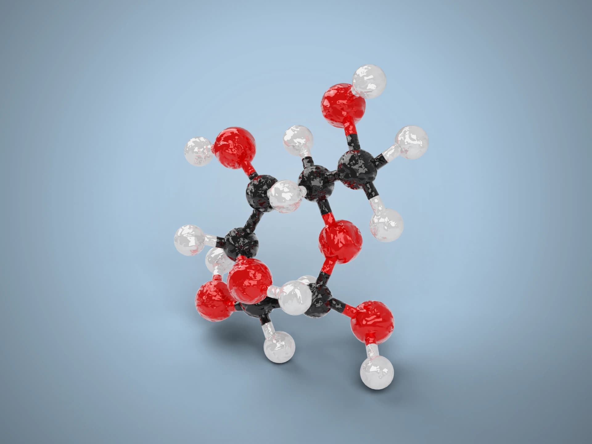 Glucose Molecule 3D Model