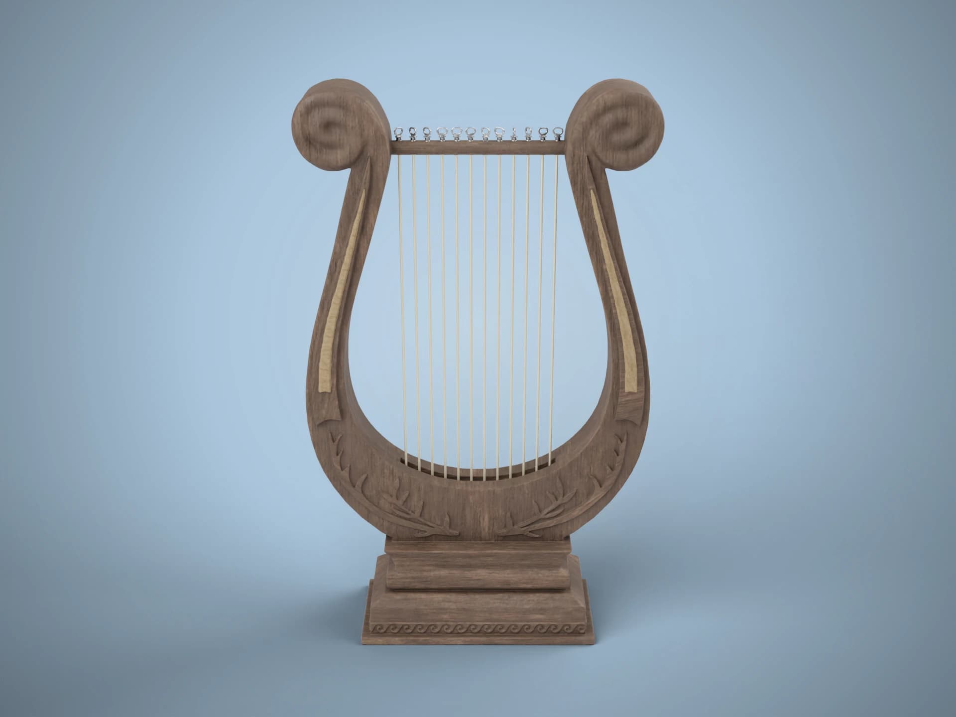 Ancient Greek Lyre 3D Model