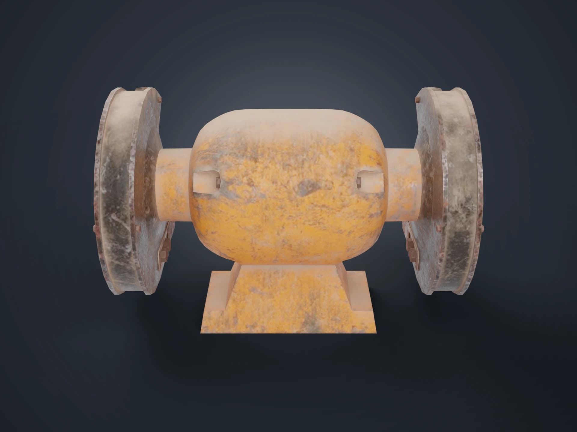Industrial Bench Grinder 3D Model