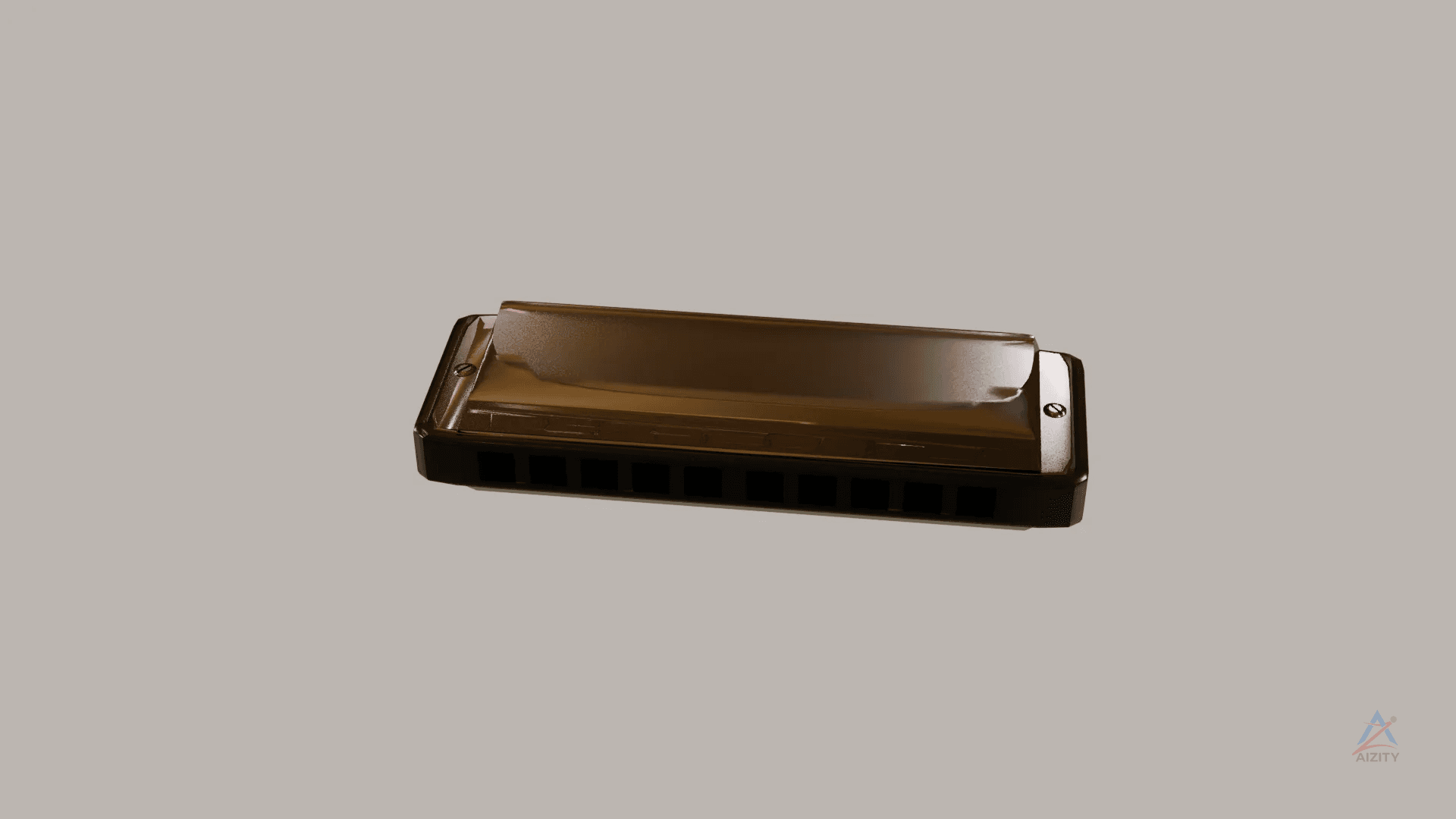 Harmonica Music Instrument – 3D Model