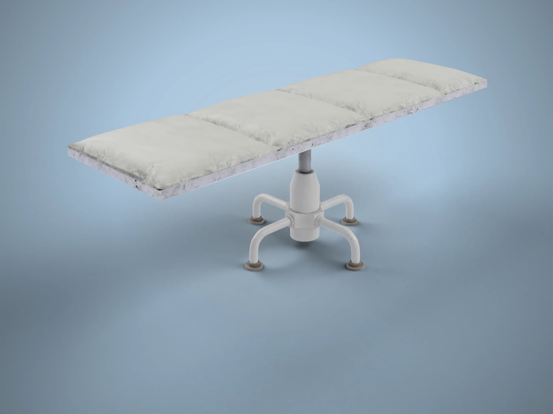 Padded Medical Examination Couch 3D Model
