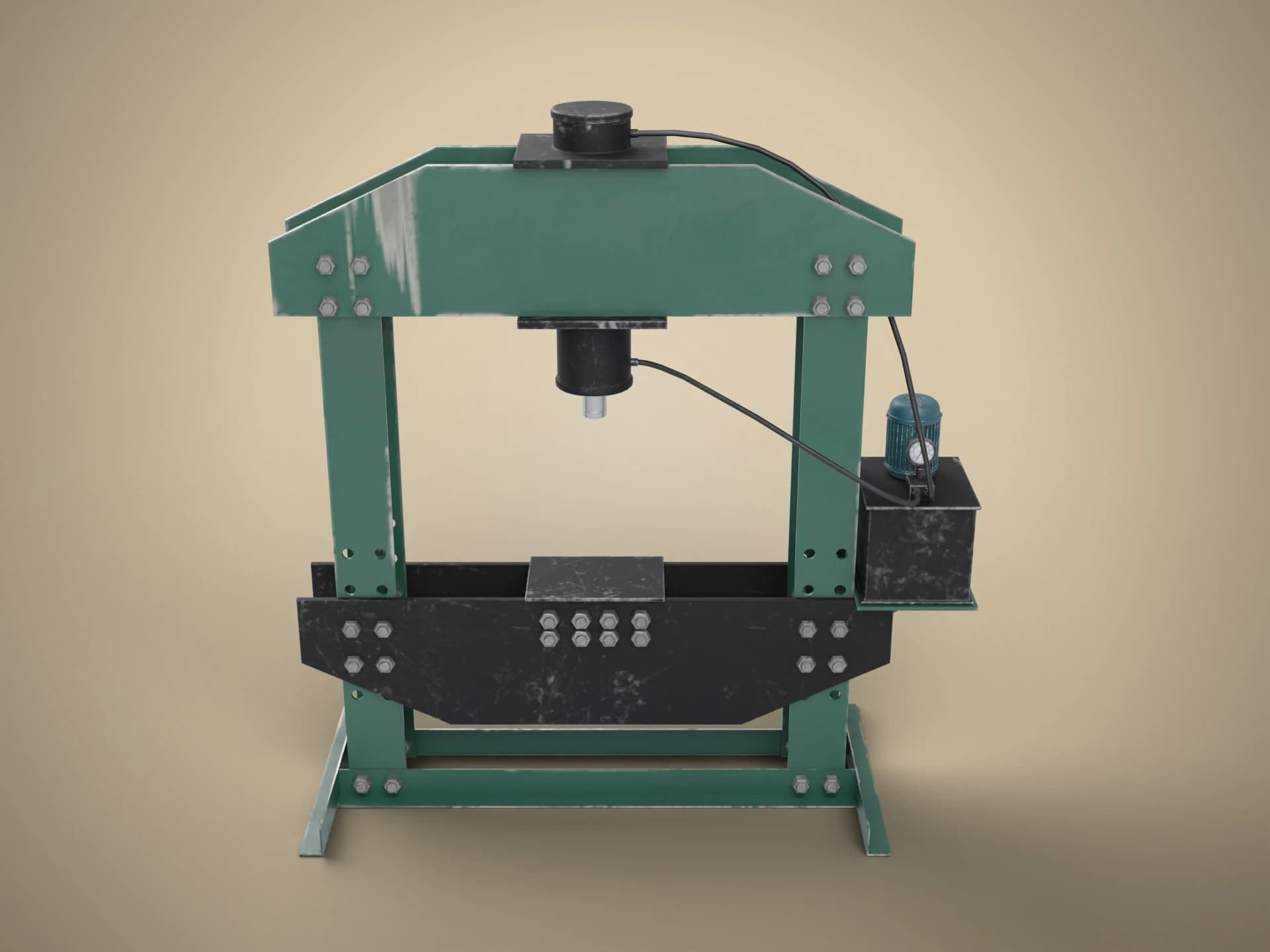 Workshop Hydraulic Press 3D Model