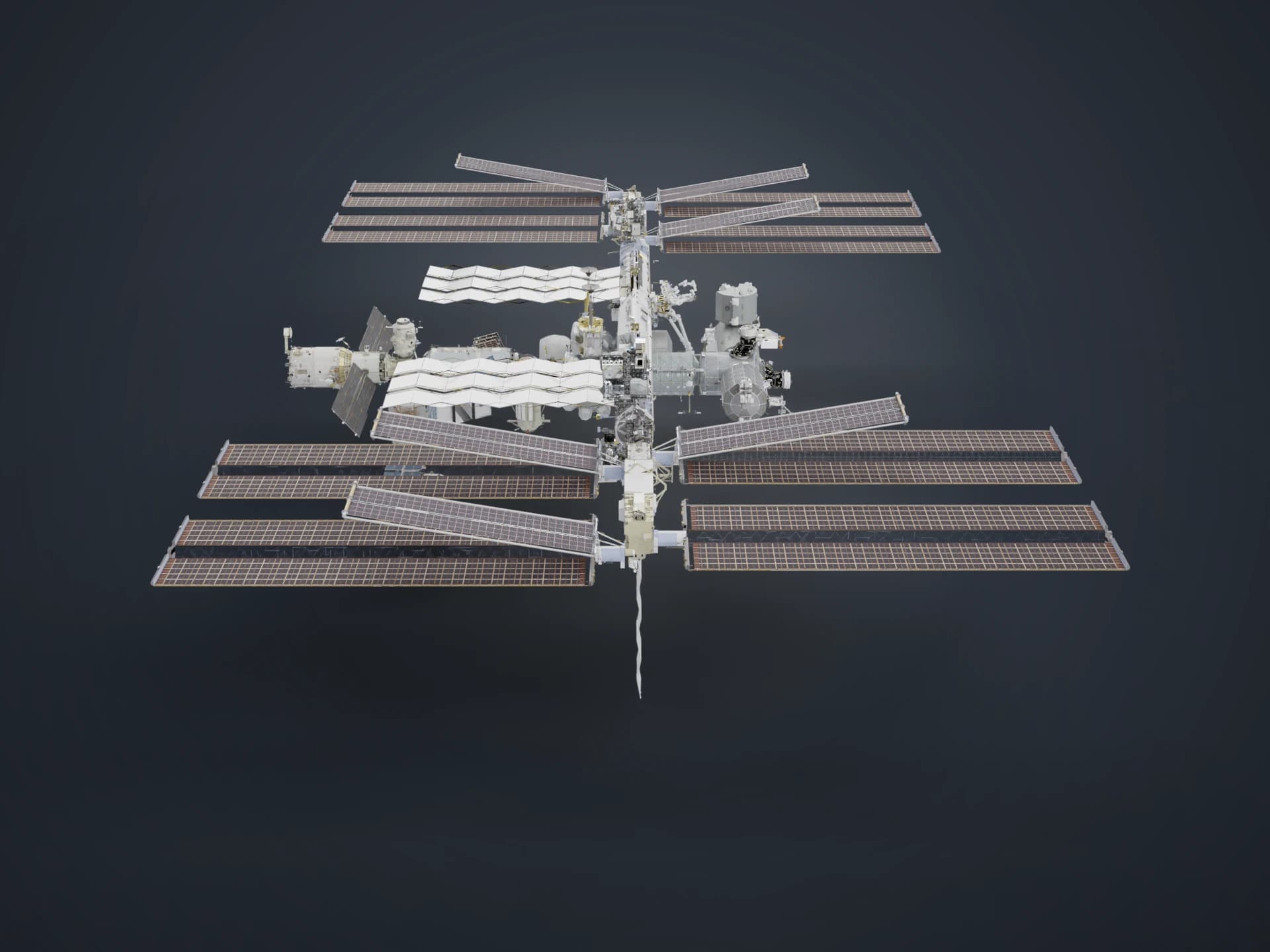 International Space Station (ISS) High-Detail 3D Model