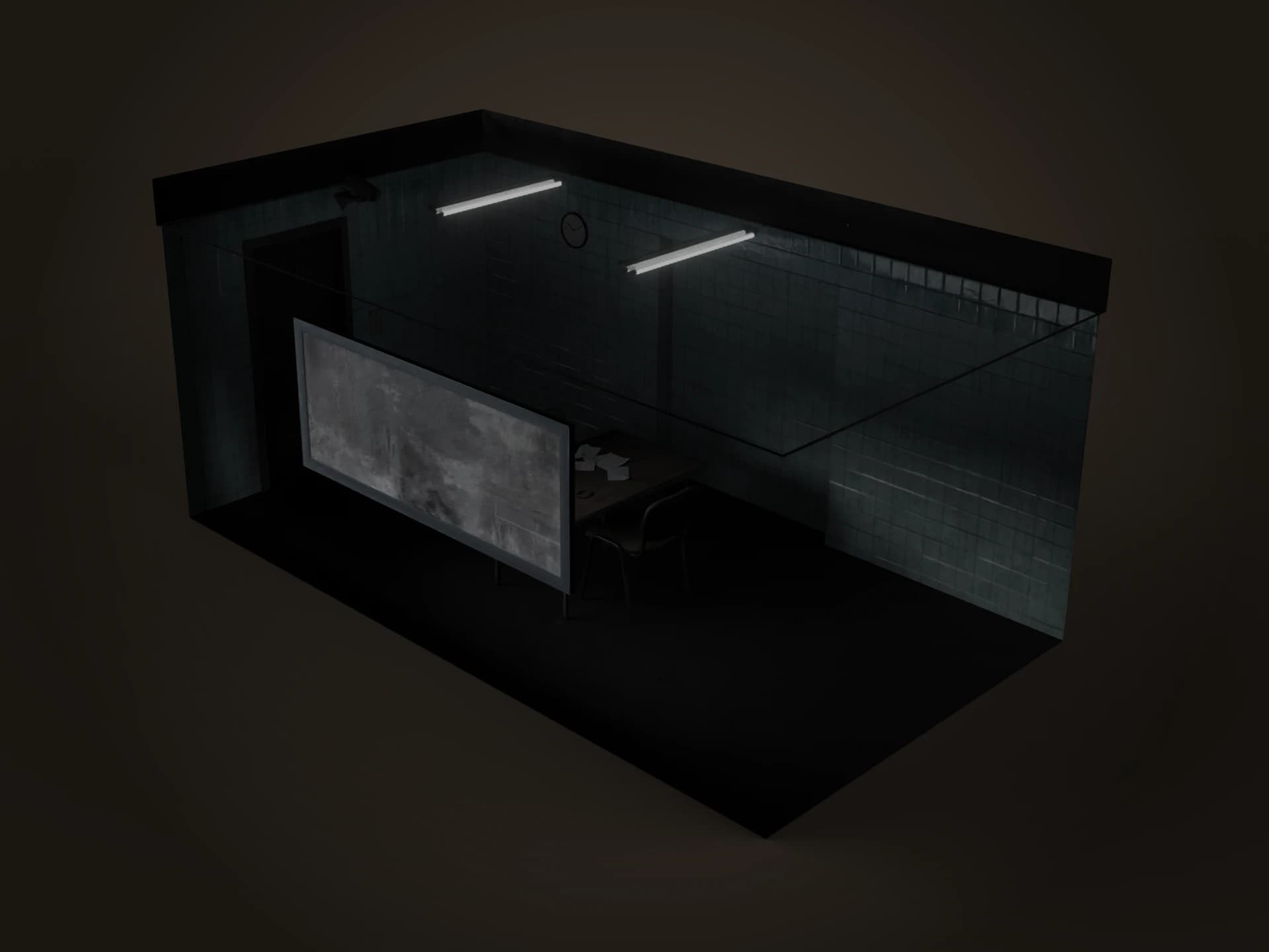 Police Interrogation Room 3D Model