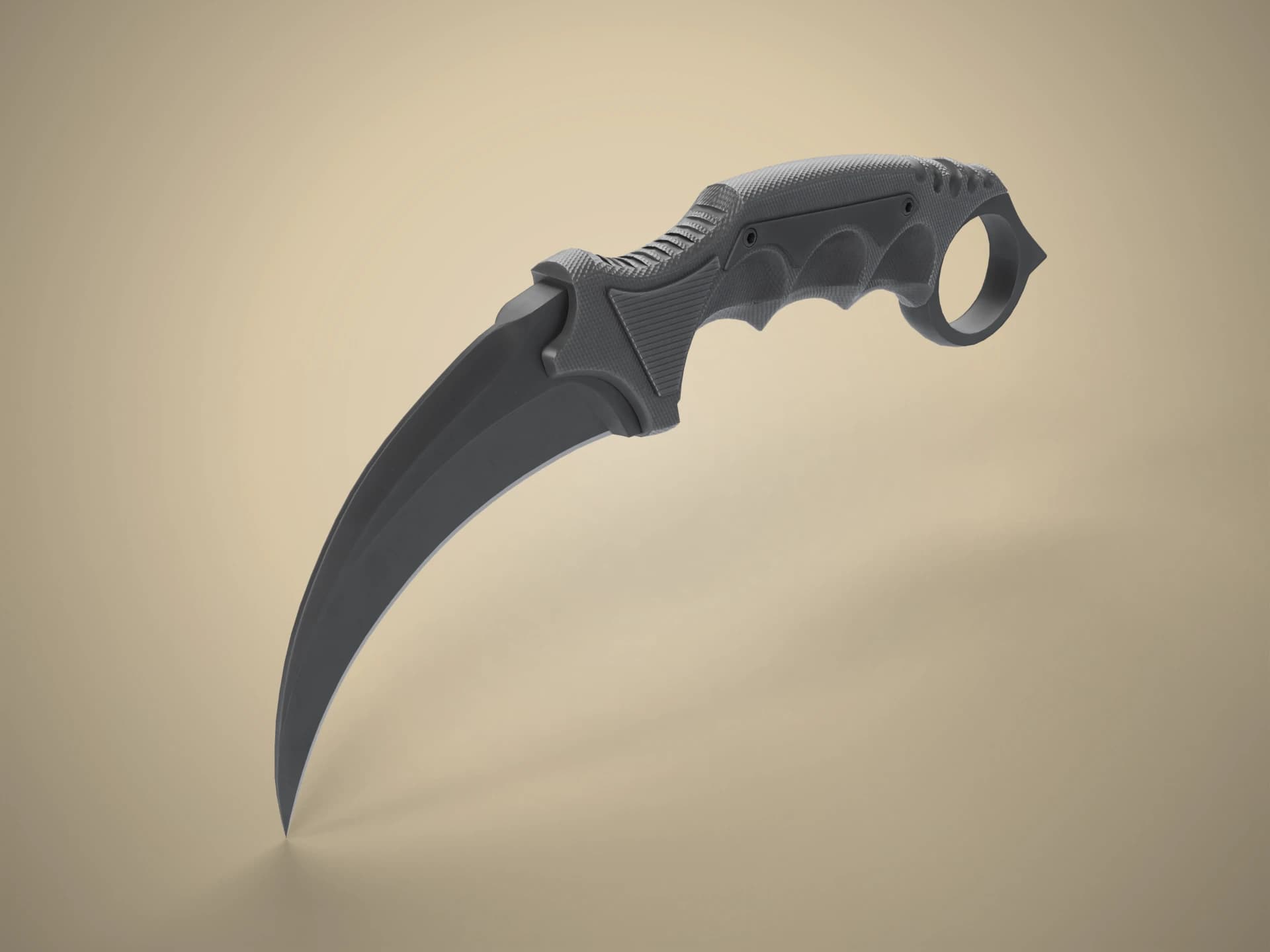 Karambit Curved Knife 3D Model
