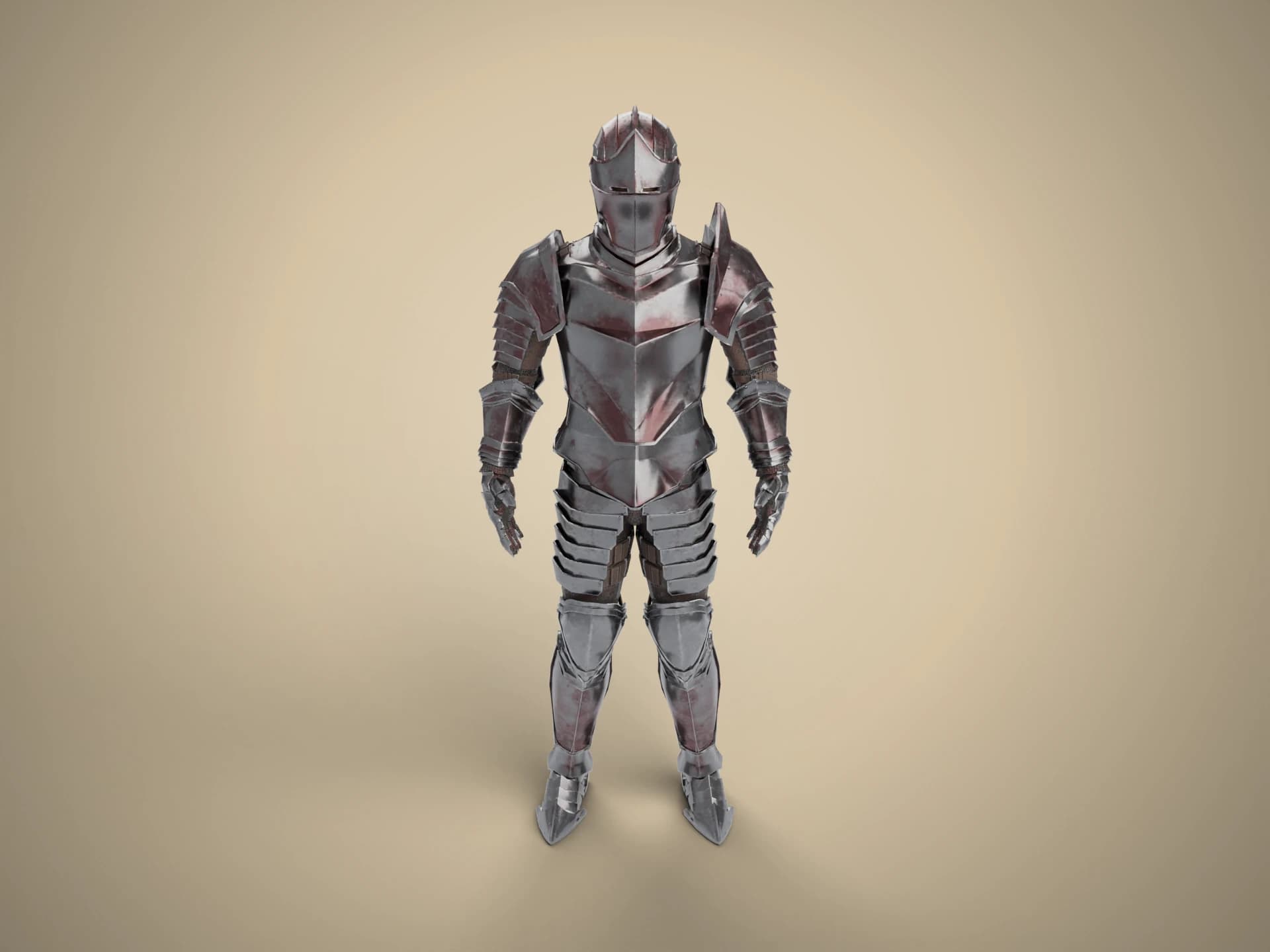 Full Plate Armour Knight 3D Model
