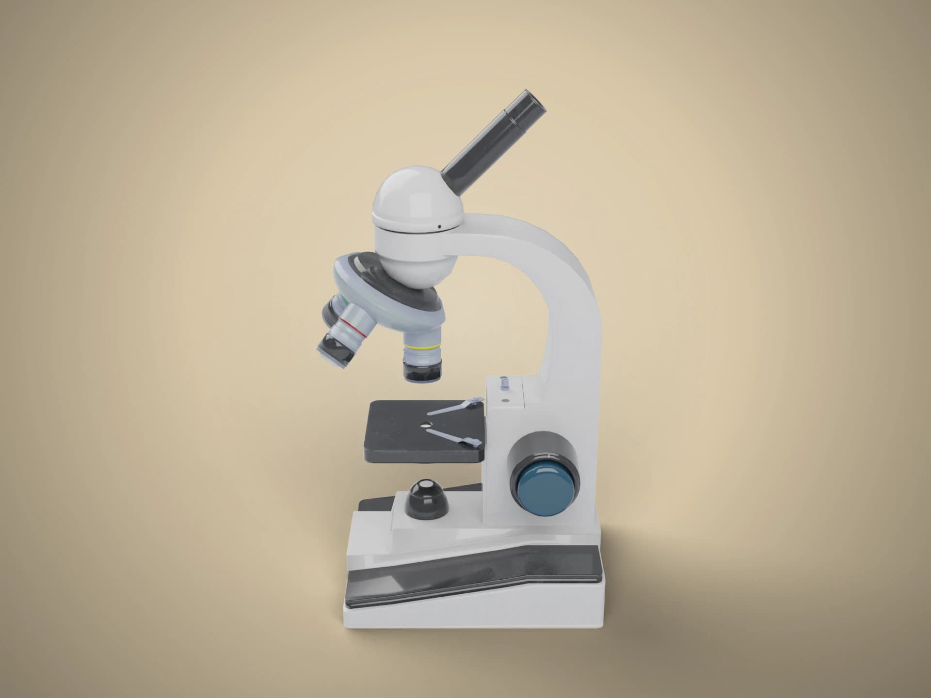 Lab Compound Microscope 3D Model
