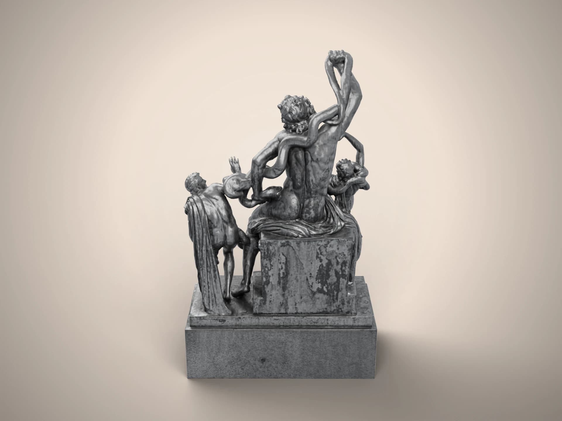 Laocoön And His Sons Classical Sculpture 3D Model