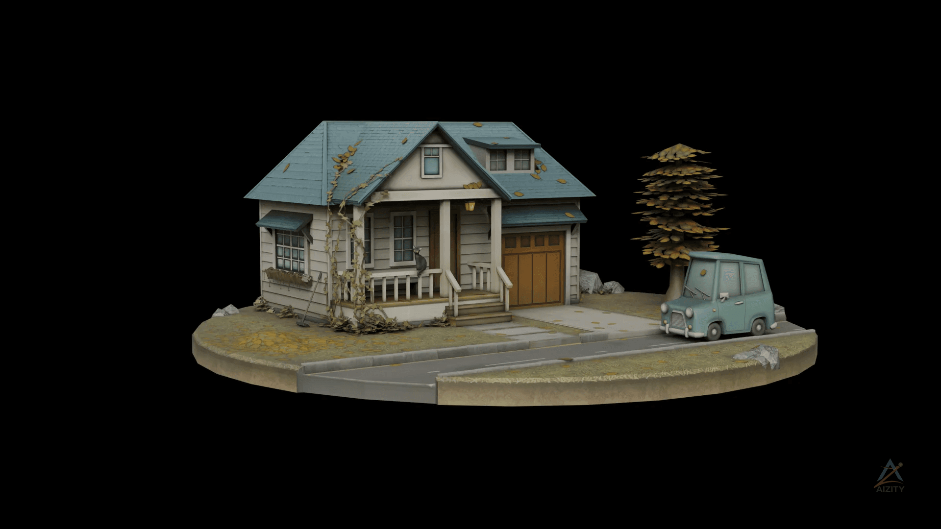 Low Poly Hose 3D Model