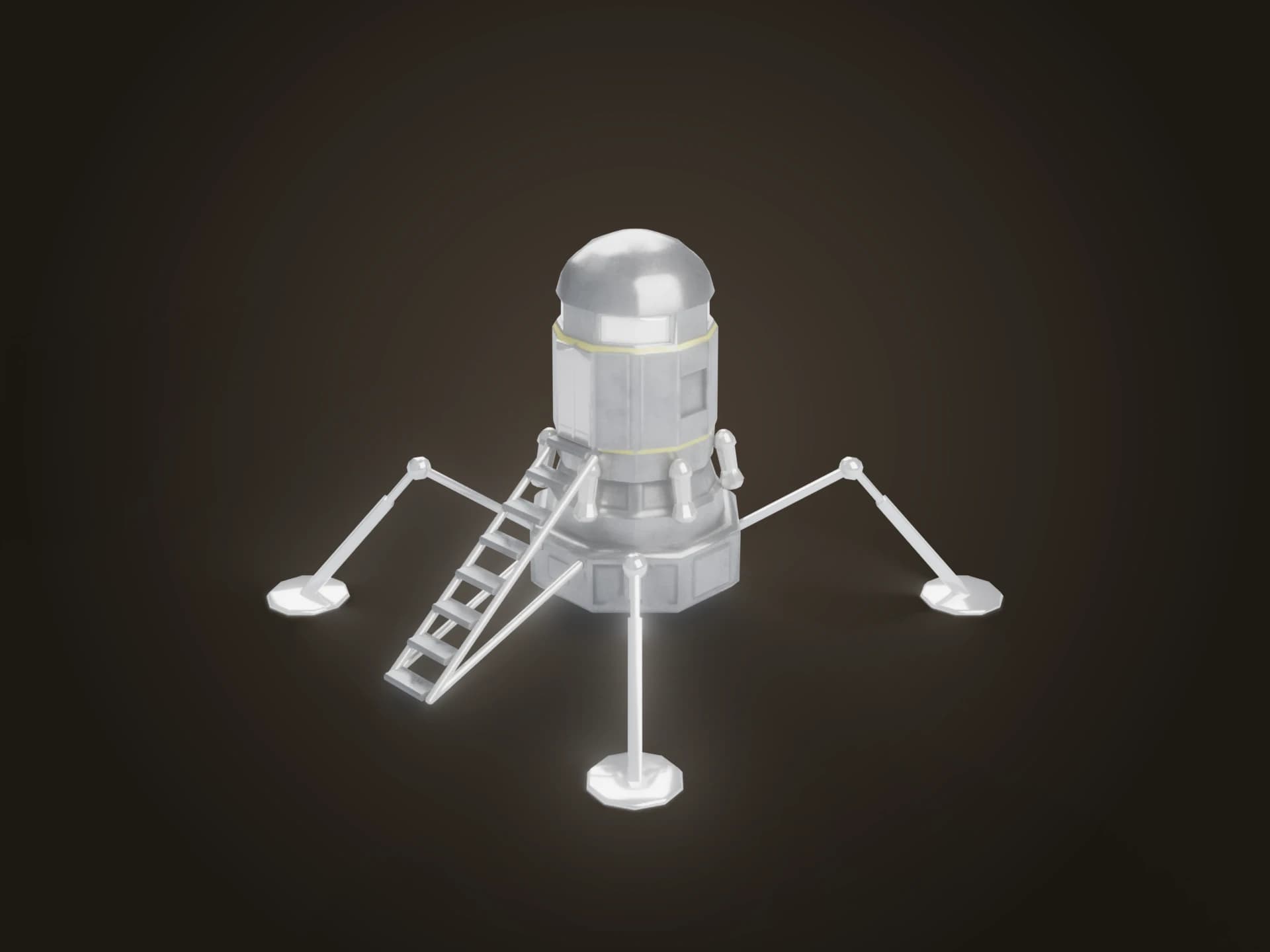 Lunar Lander Spacecraft 3D Model