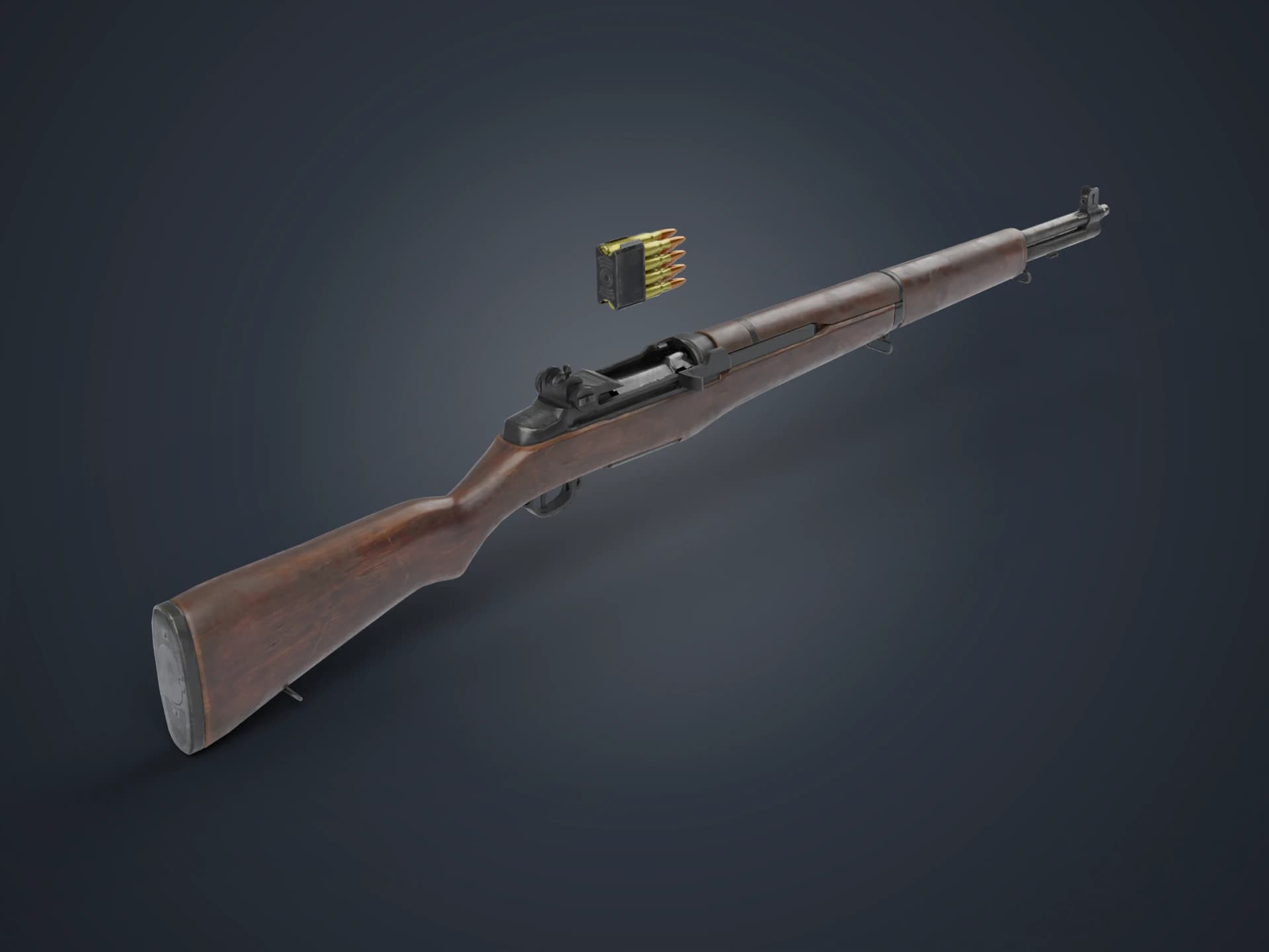 M1 Garand Rifle 3D Model